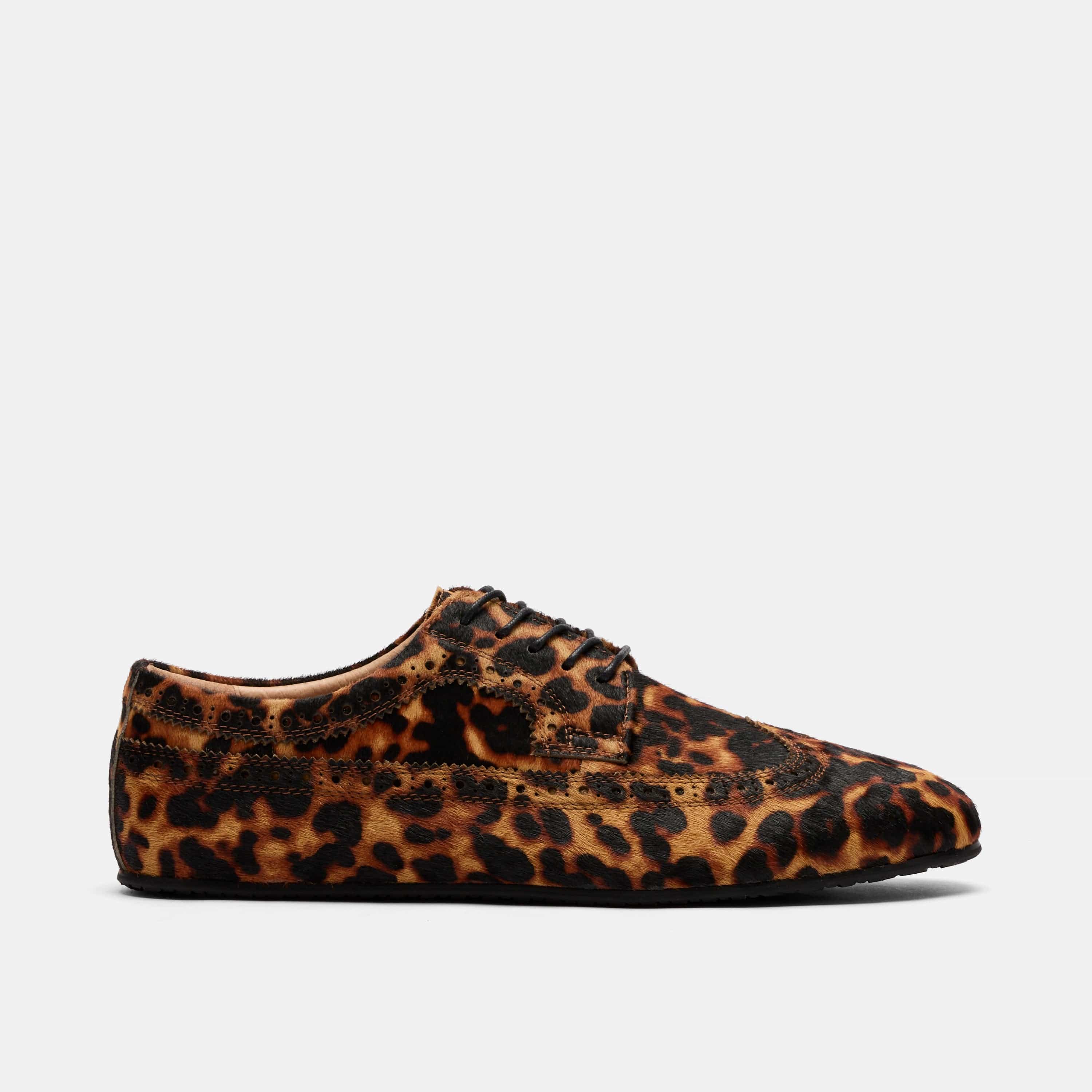 Alexander Leopard Suede Ballerina Longwing Sneakers