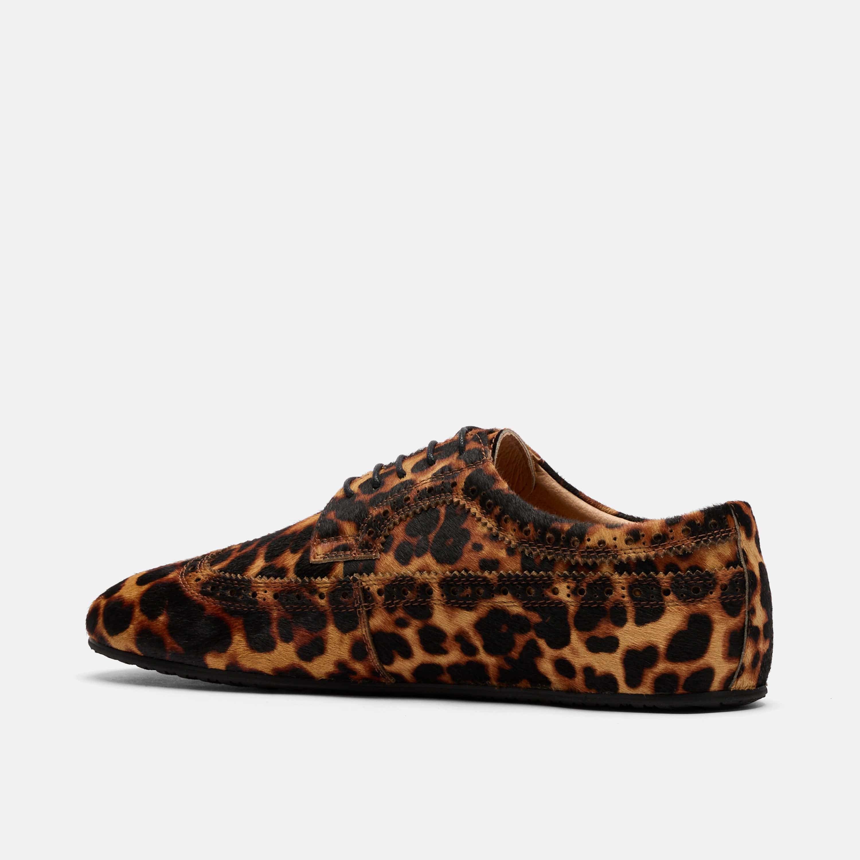 Alexander Leopard Suede Ballerina Longwing Sneakers
