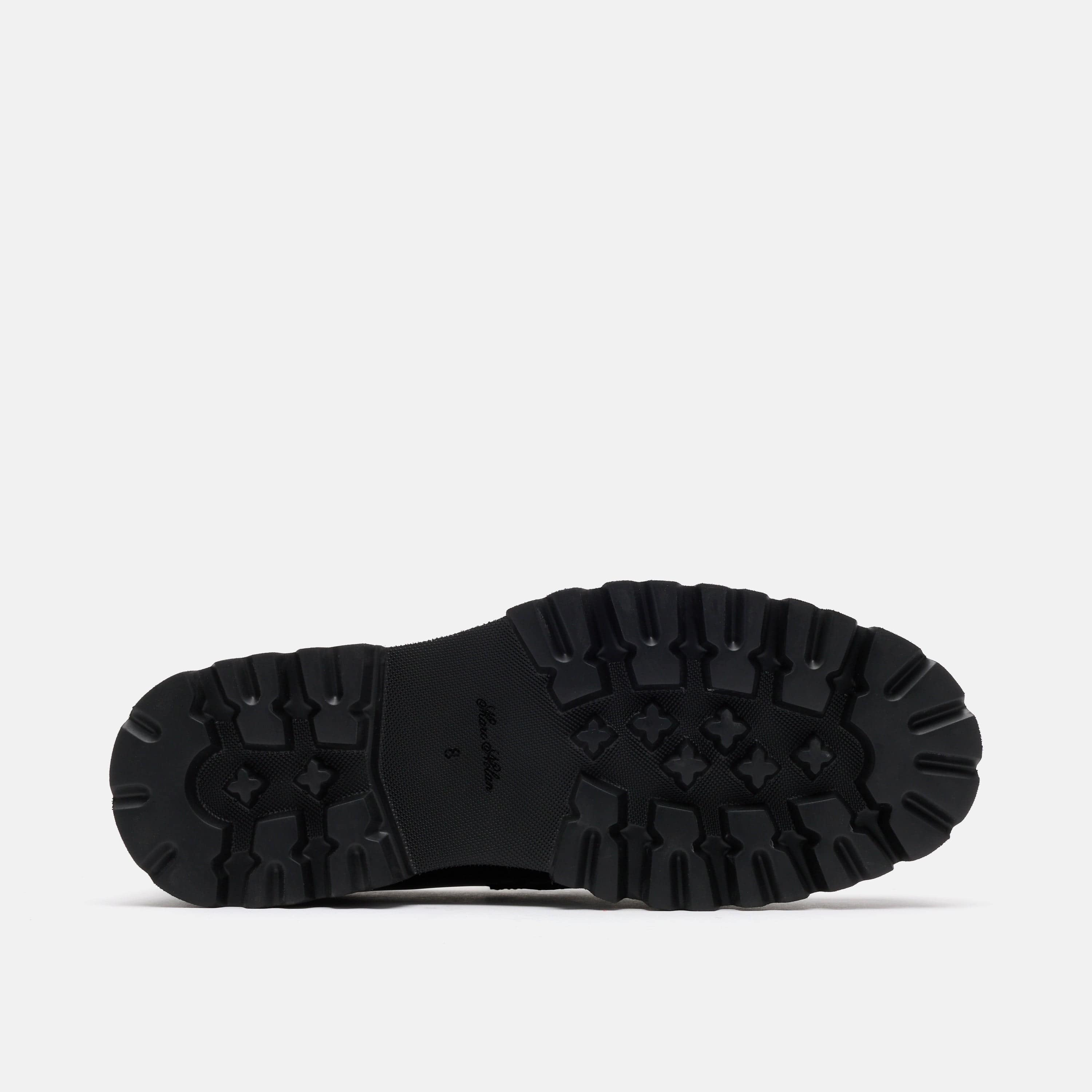 Blake Black Leather Lug Bit Loafers