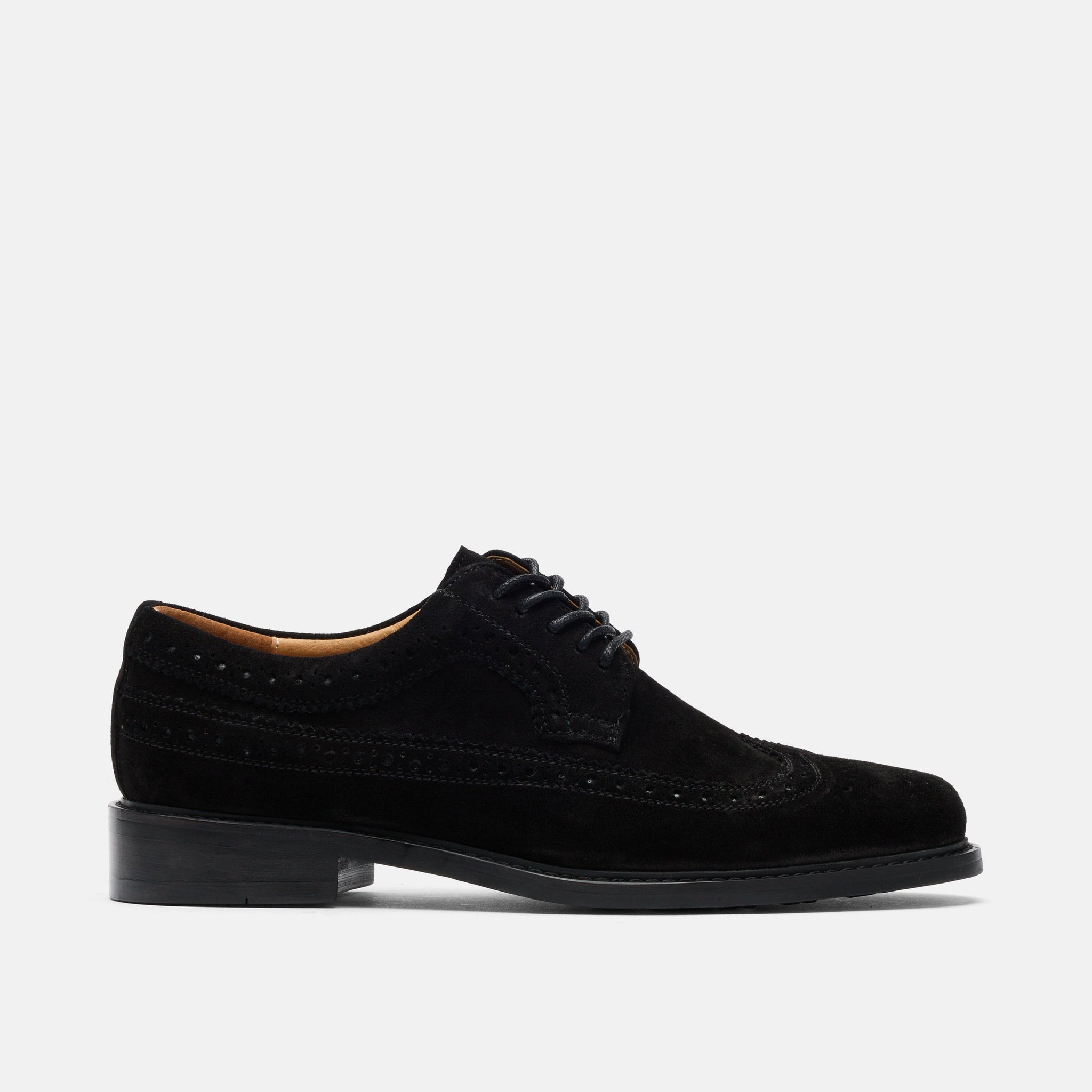 Alistair Black Suede Longwings - Suede