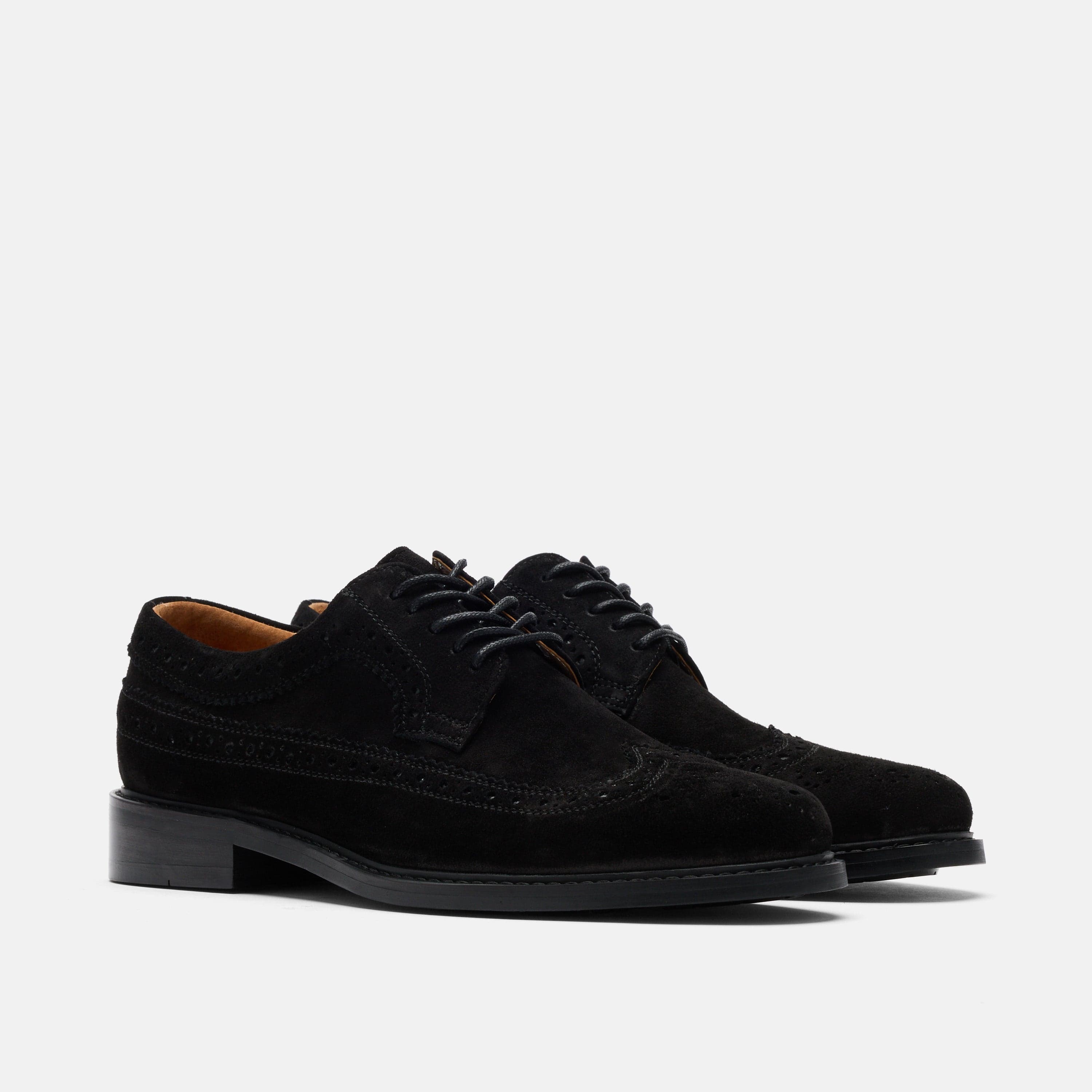Alistair Black Suede Longwings