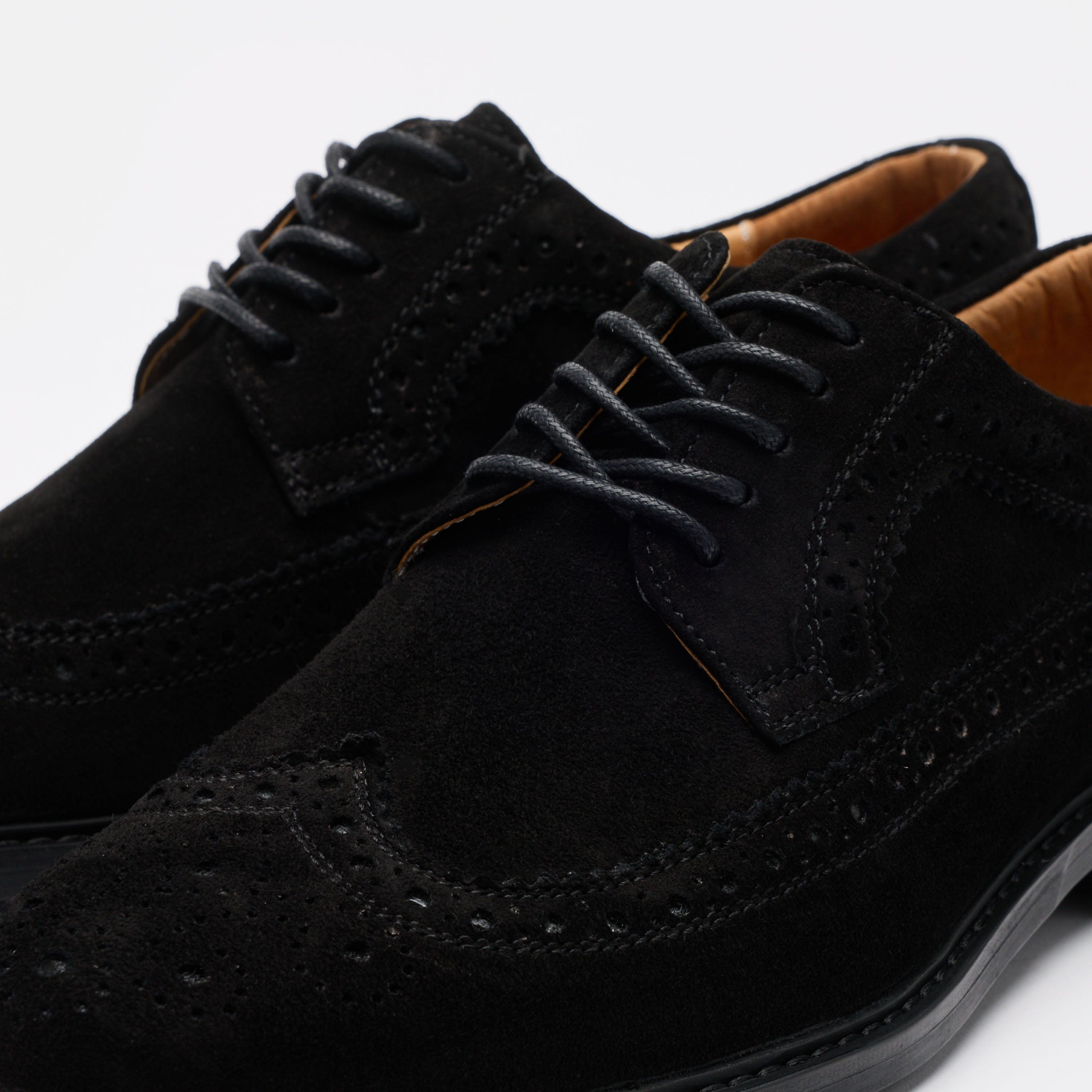 Alistair Black Suede Longwings