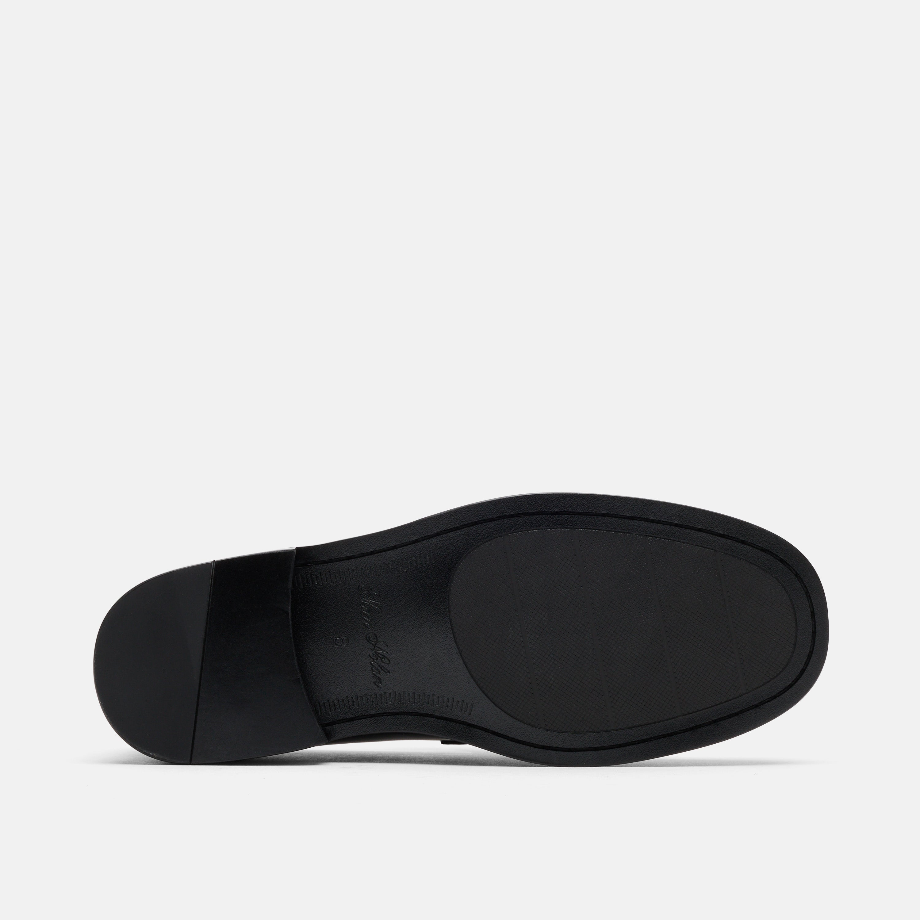 Calum Black/White Calf Leather Penny Loafers