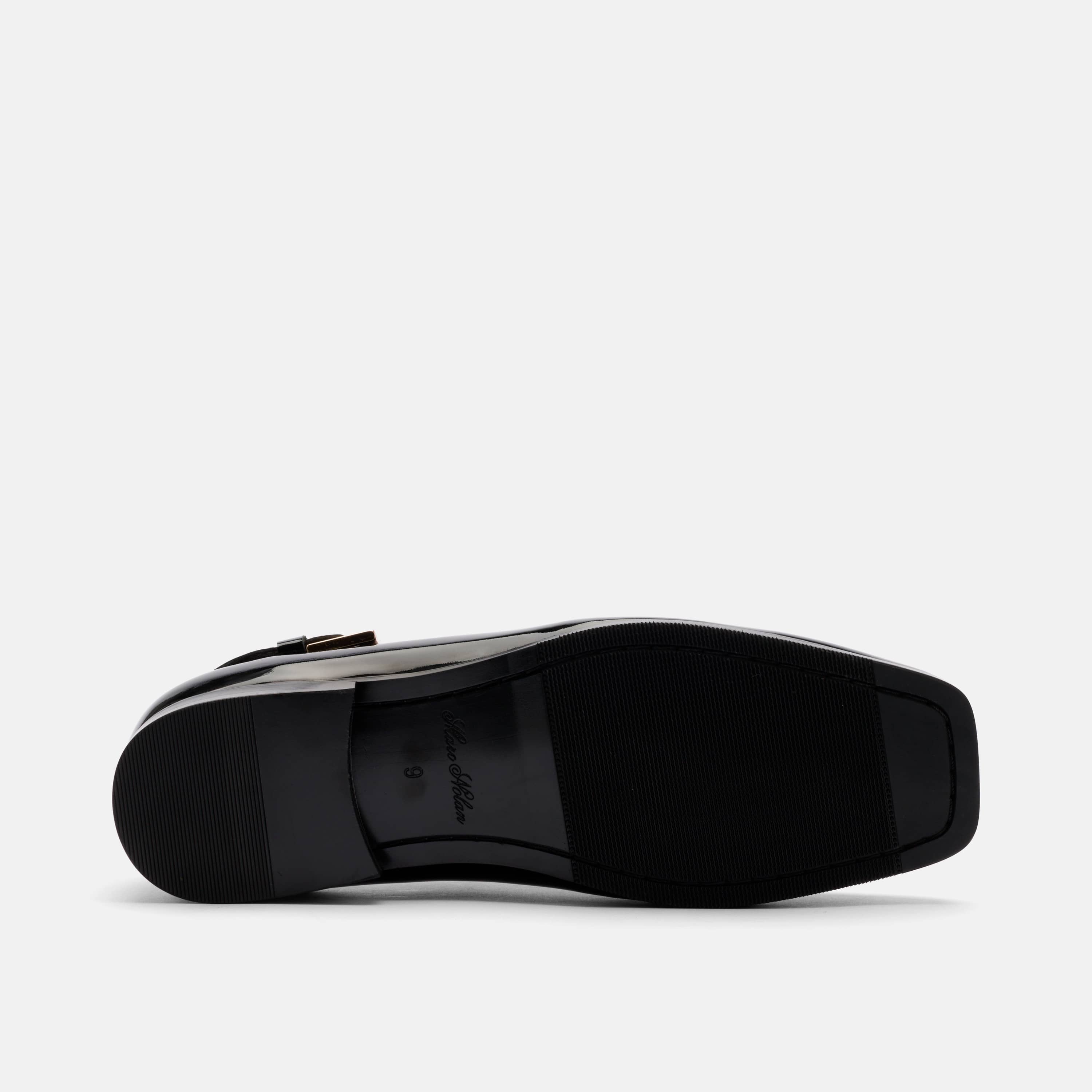 Bond Black Patent Leather Monk Strap Shoe