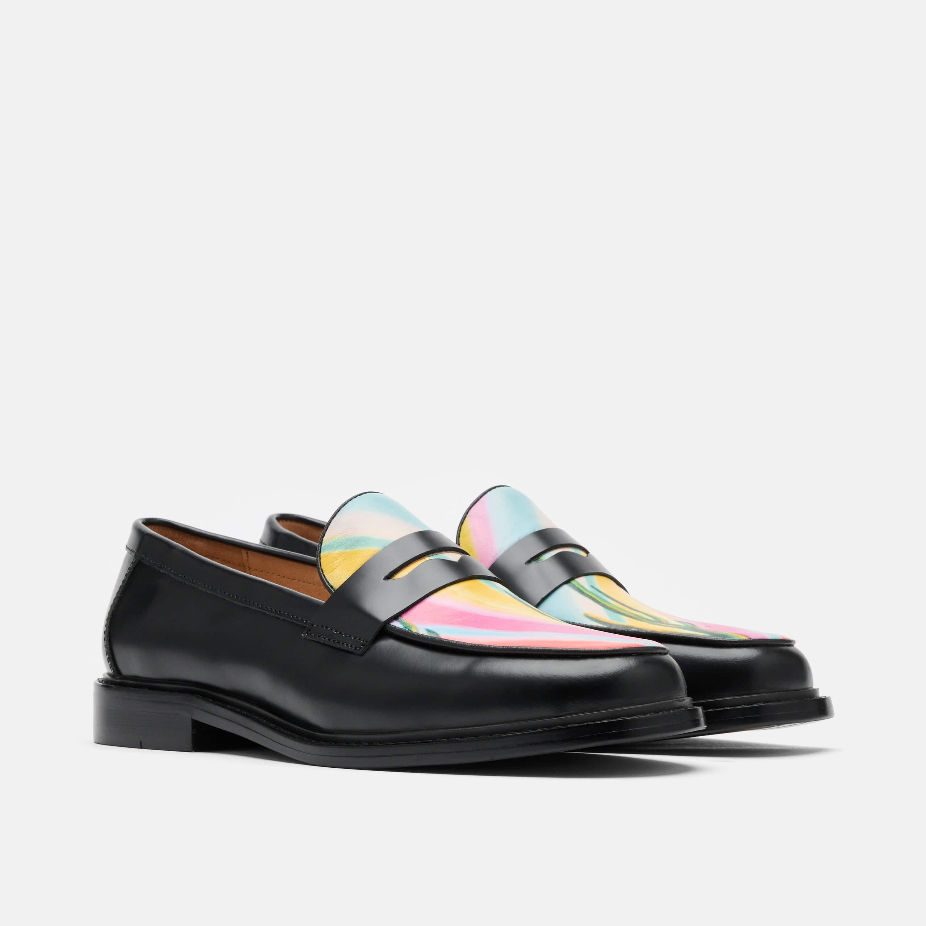 Ms. Calum Cactus Leather Penny Loafers