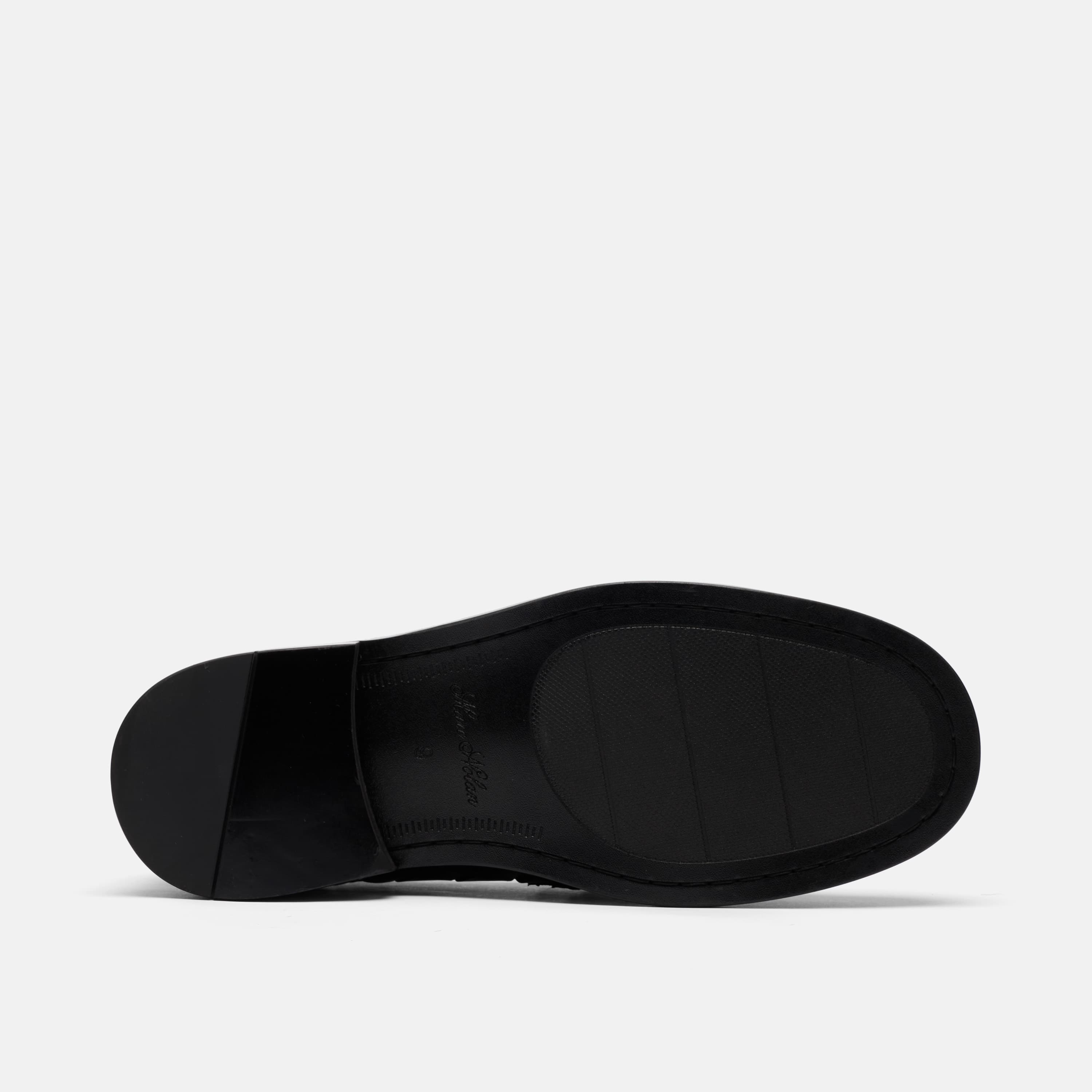 Calum Espresso Woven Leather Penny Loafers