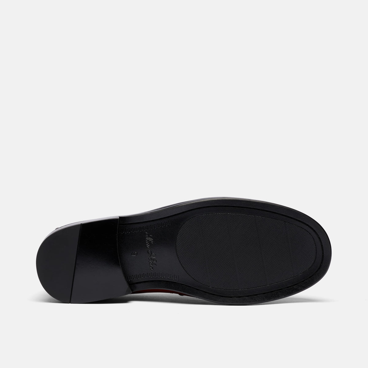 Calum Mahogany Leather Penny Loafers