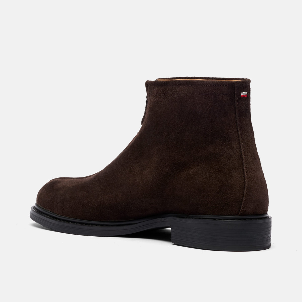 Canal Chocolate Suede Zip Boot