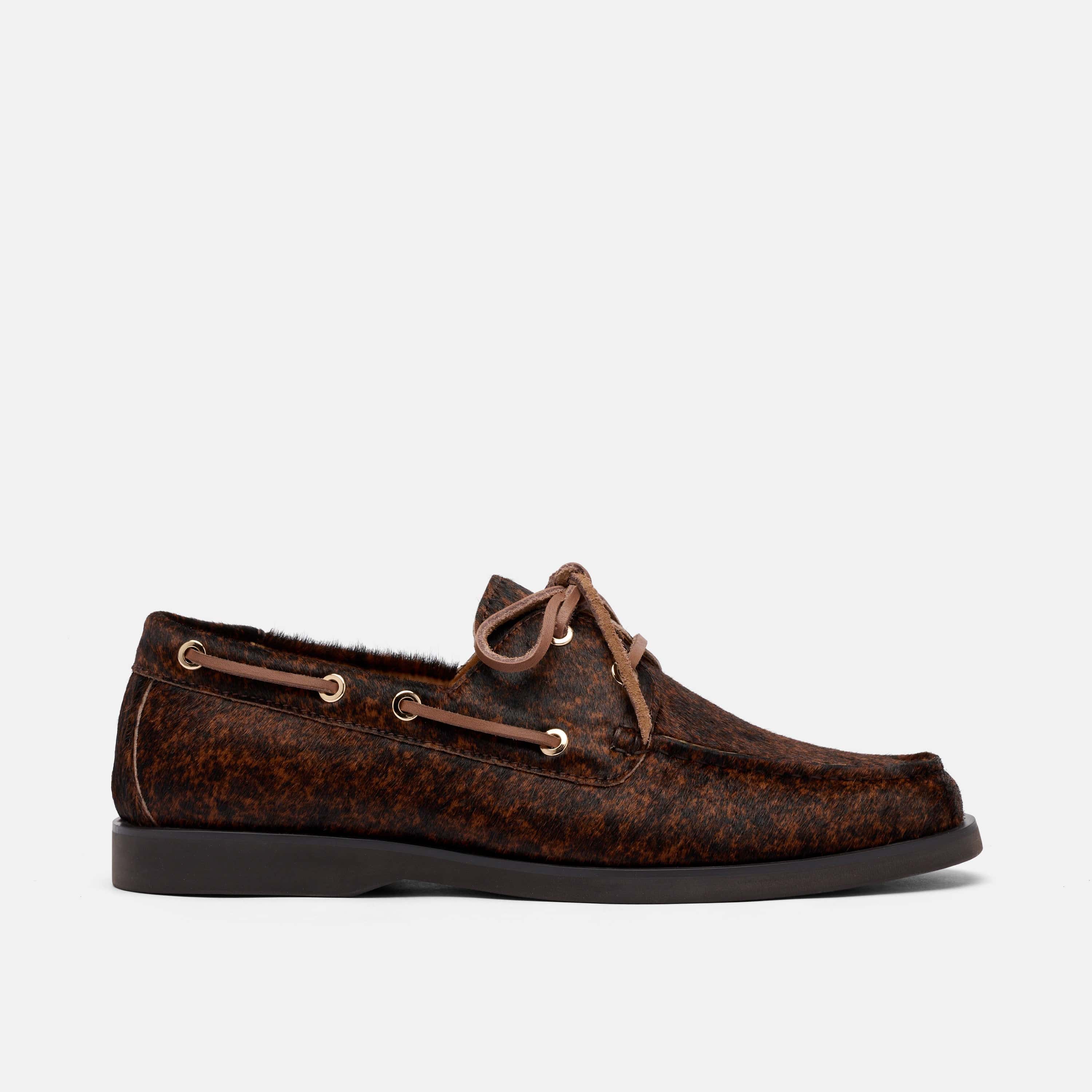 Capri Brown Cowhide Boat Shoes