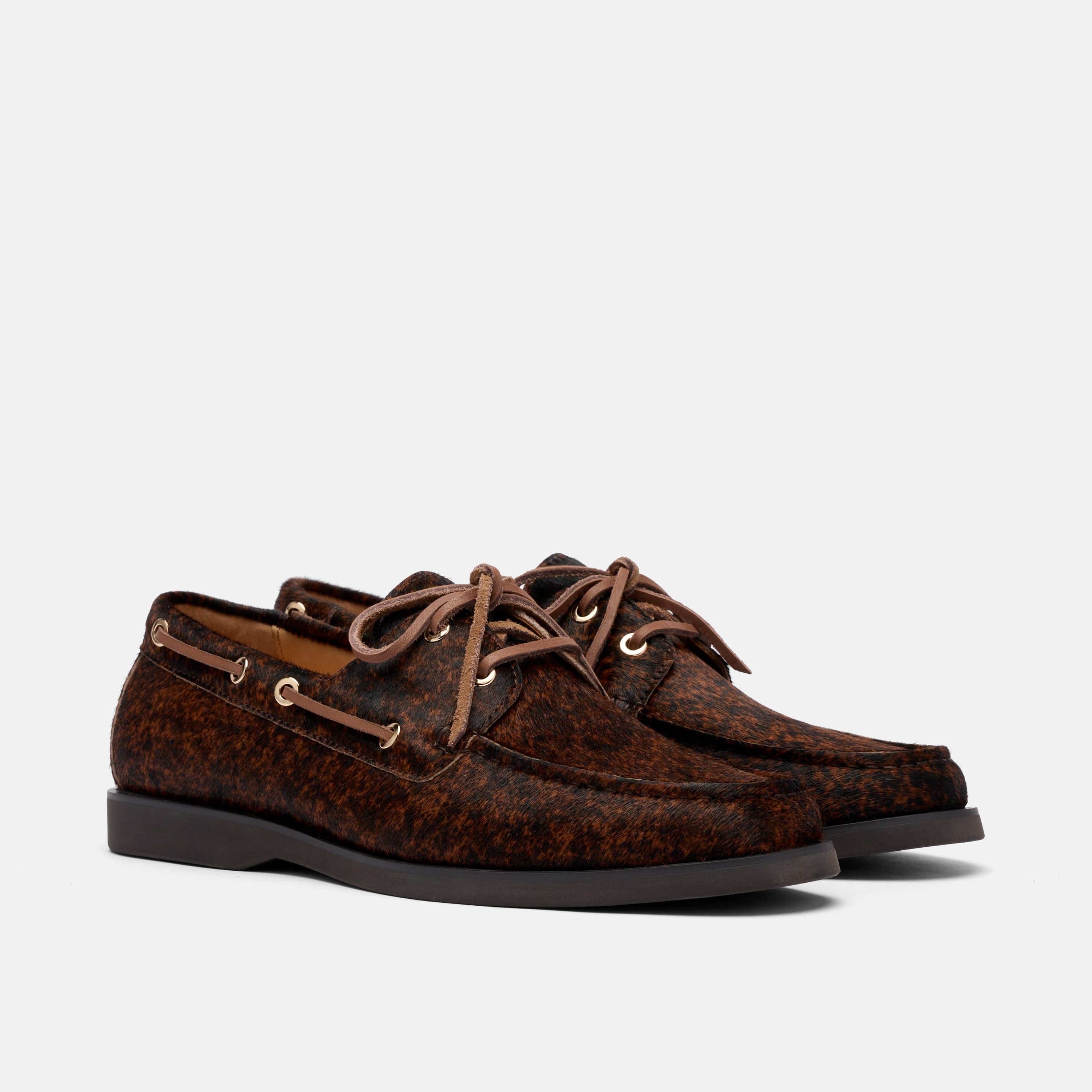 Capri Brown Cowhide Boat Shoes