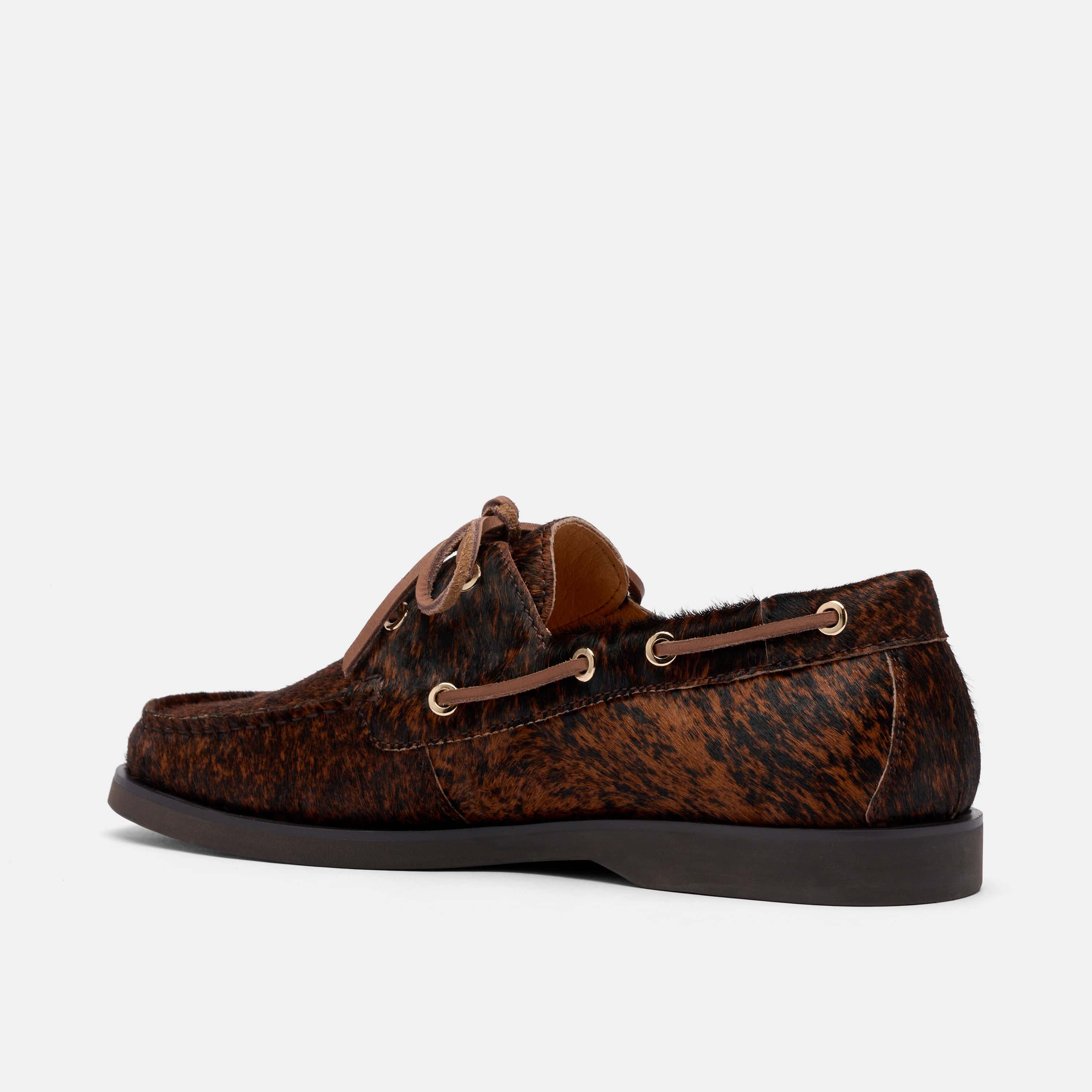 Capri Brown Cowhide Boat Shoes