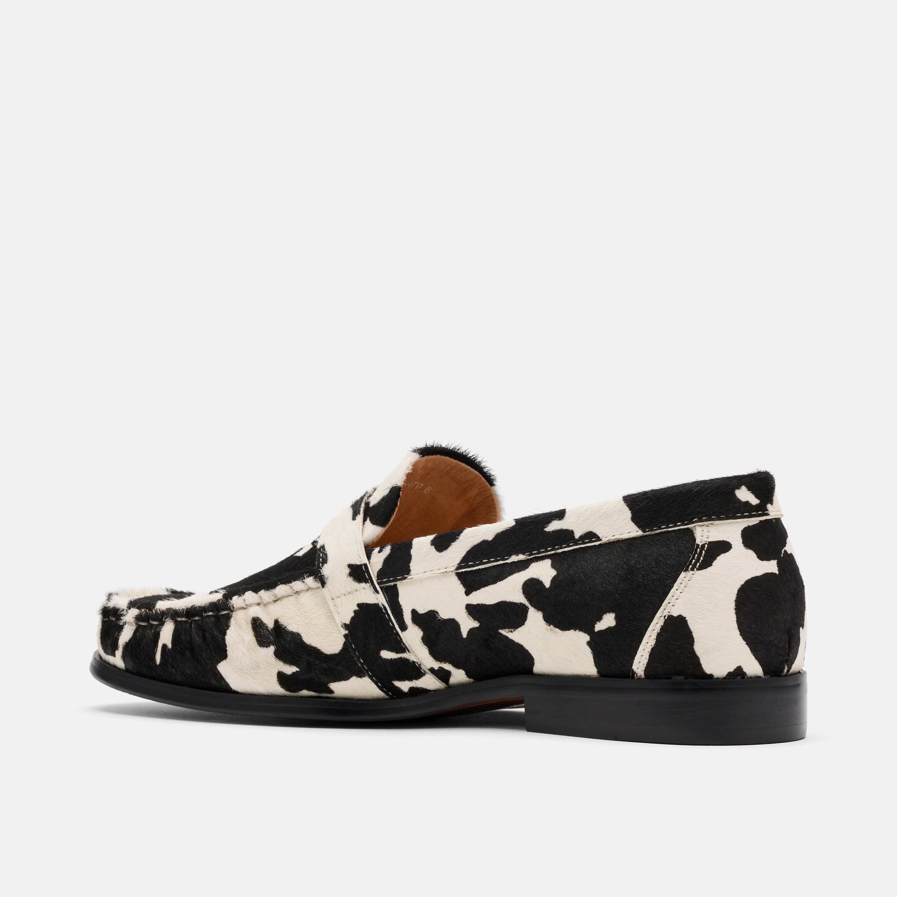 Cato Cowhide Buckle Loafers