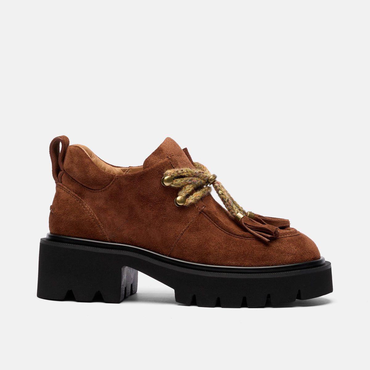 Charlie Tobacco Suede Moc Ankle Boot