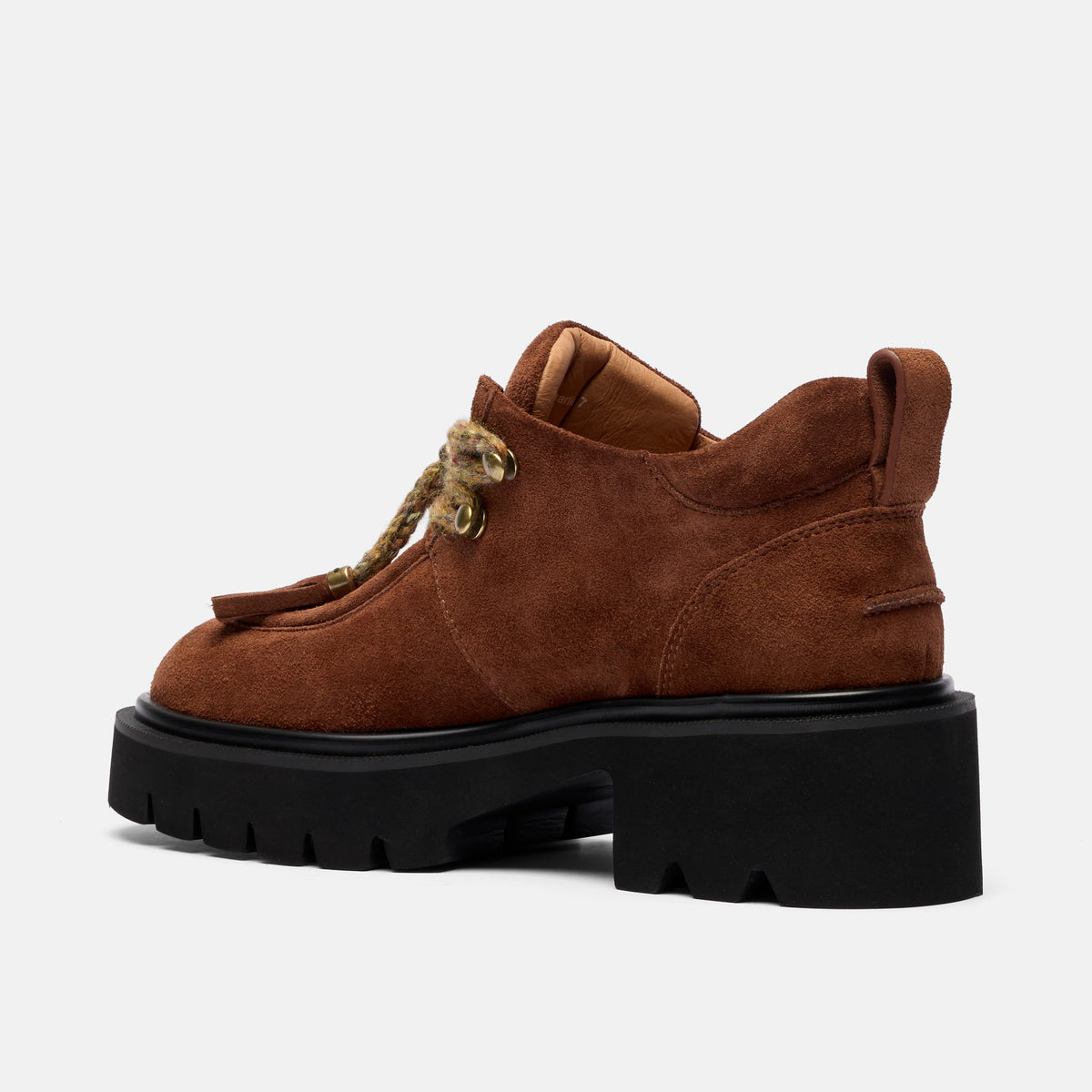 Charlie Tobacco Suede Moc Ankle Boot