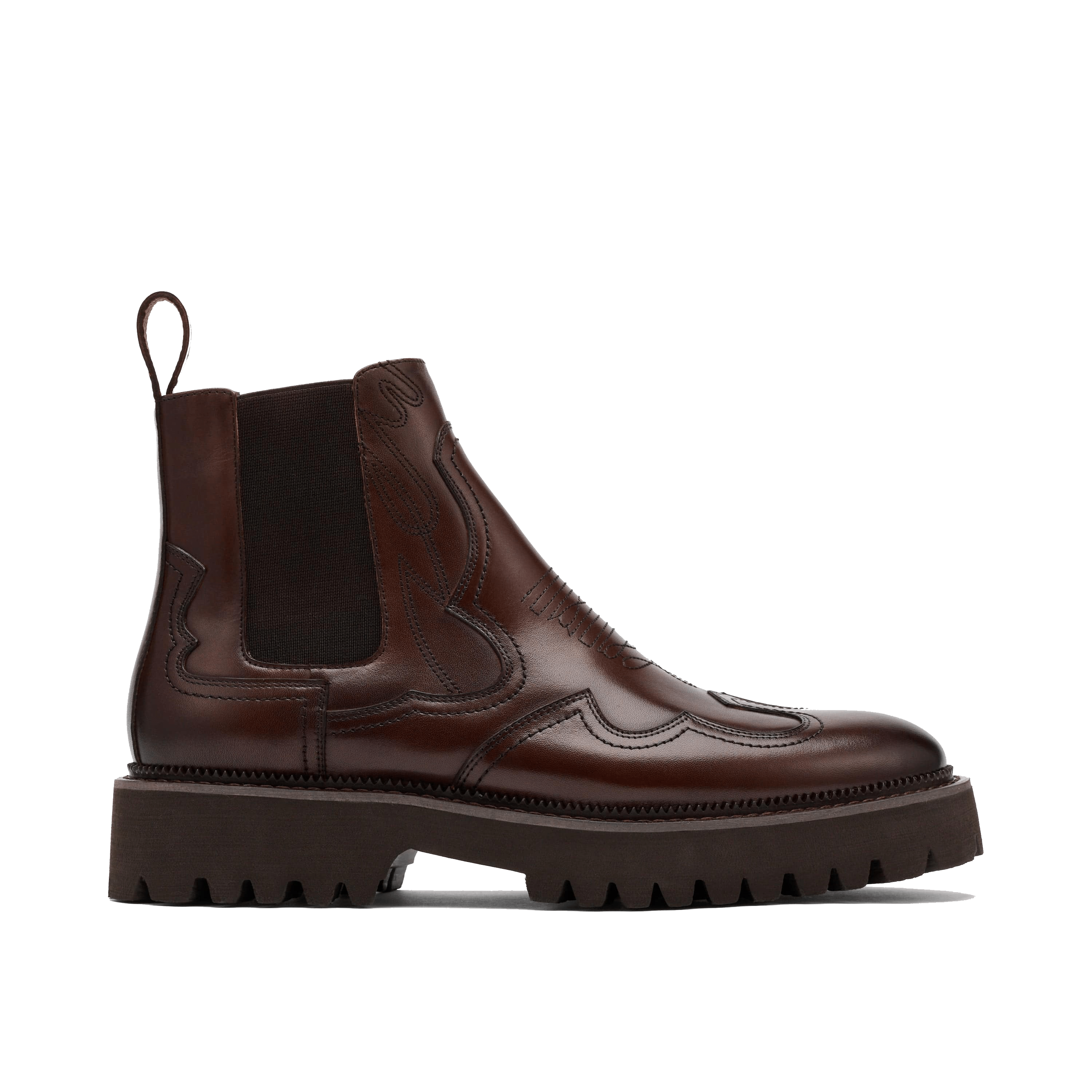 Dax Chocolate Leather Chelsea Boots