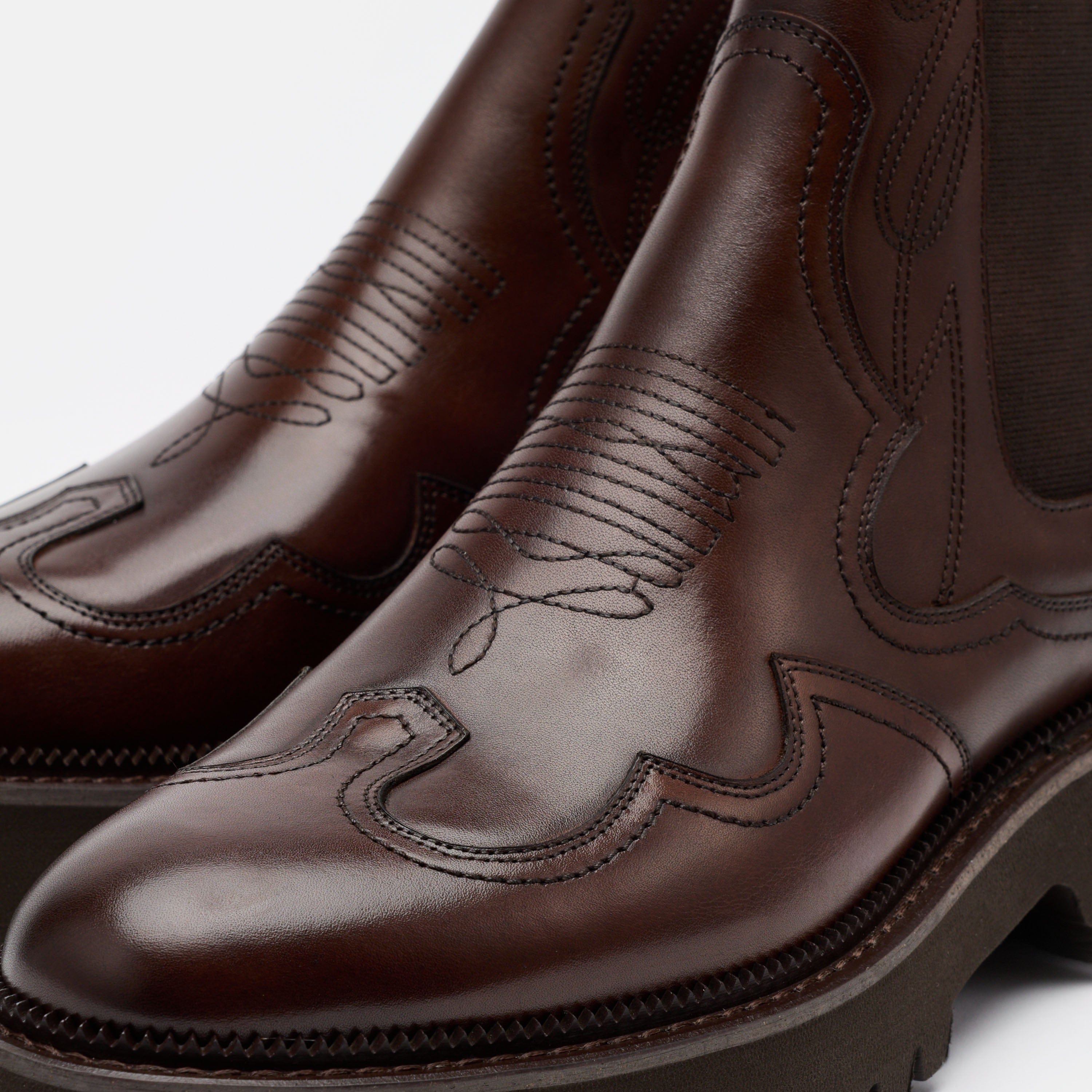 Dax Chocolate Leather Chelsea Boots