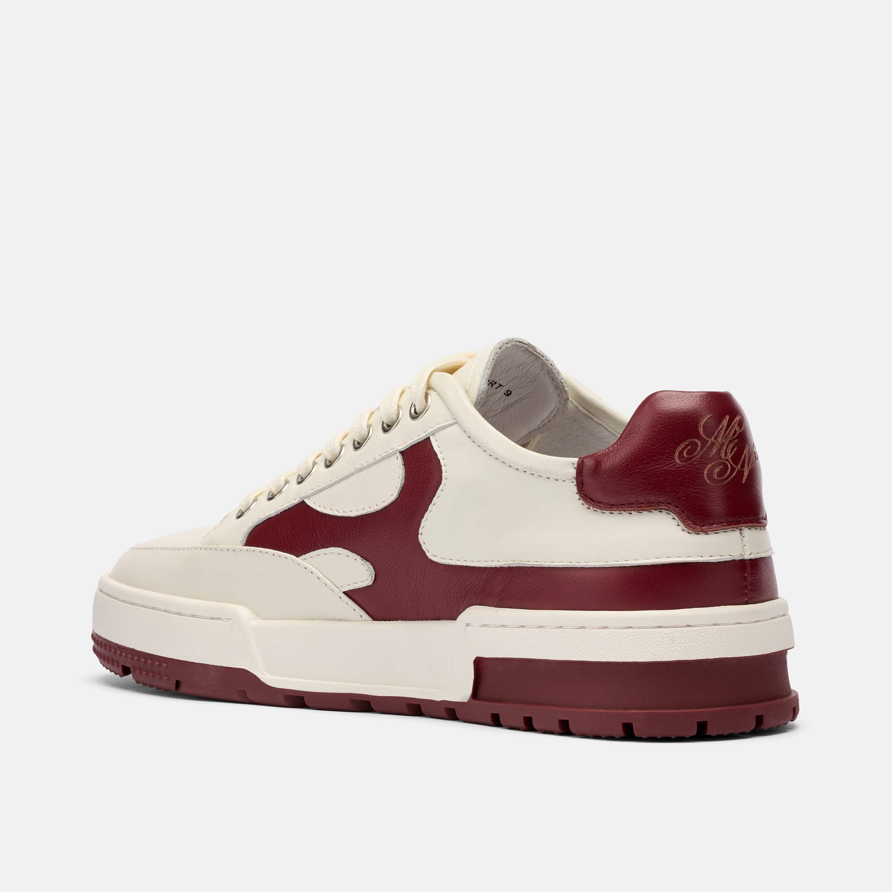 Women's Club Court Tennis Shoe - White/Burgundy