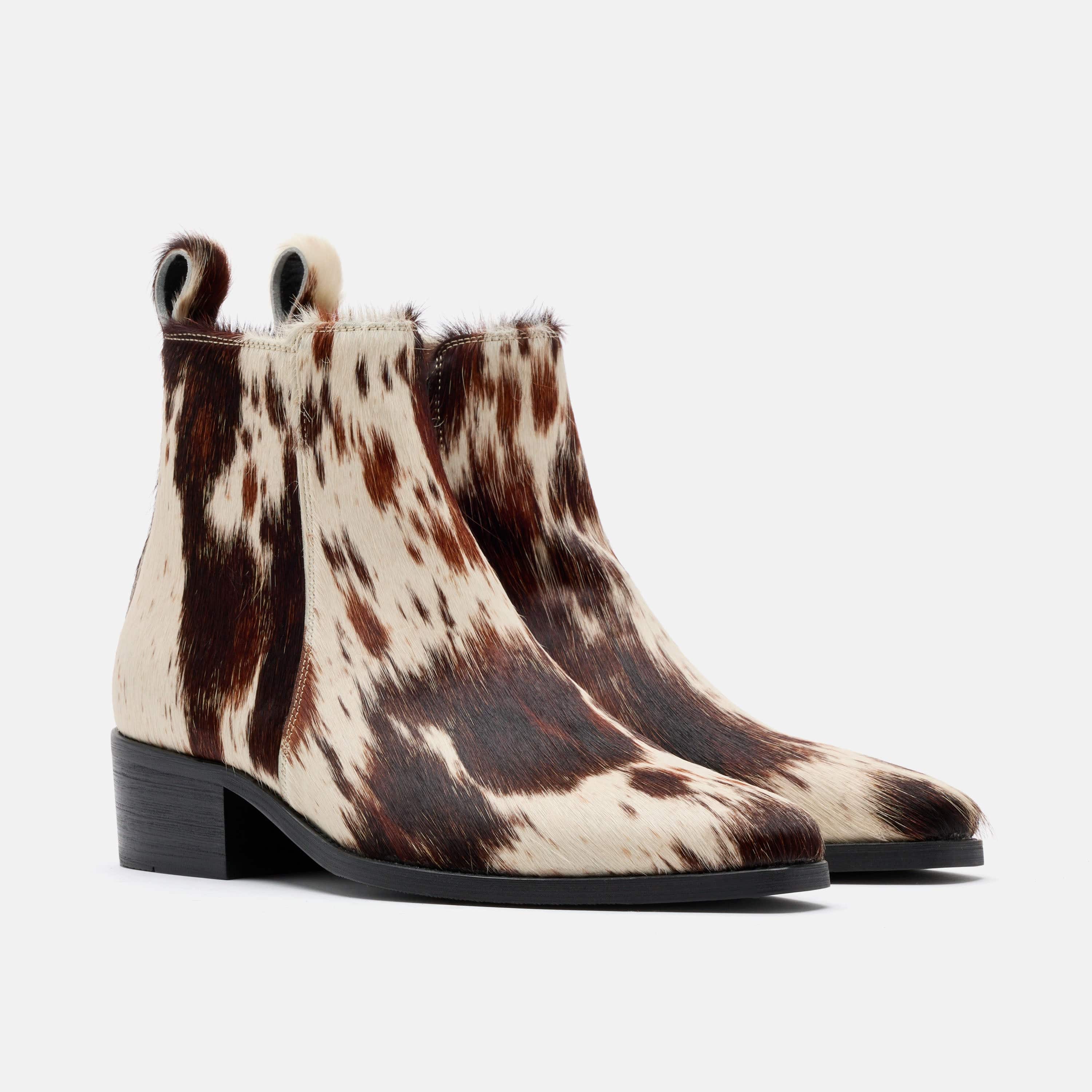 Dante Tiger Horse Pony Hair Chelsea Boots
