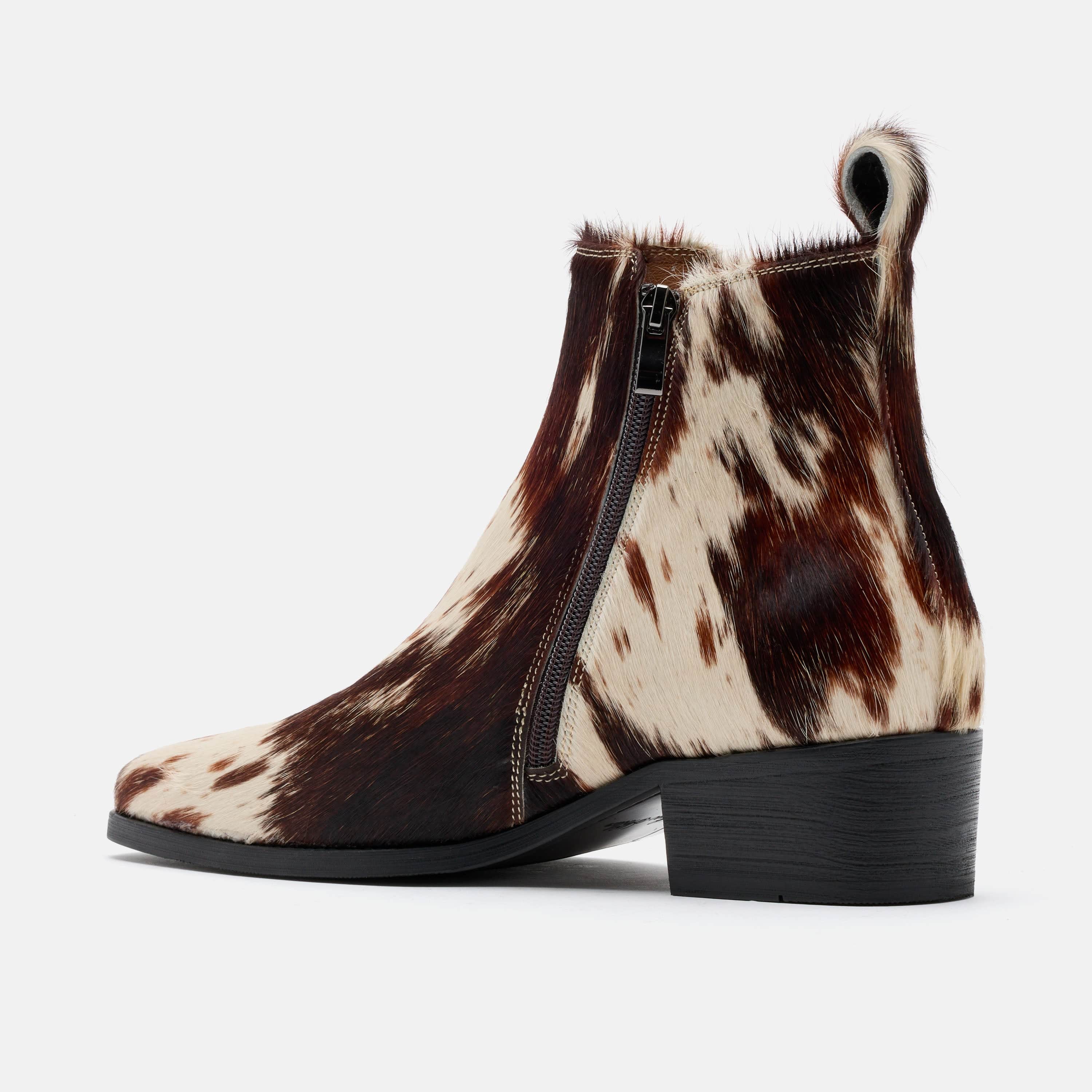 Dante Tiger Horse Pony Hair Chelsea Boots
