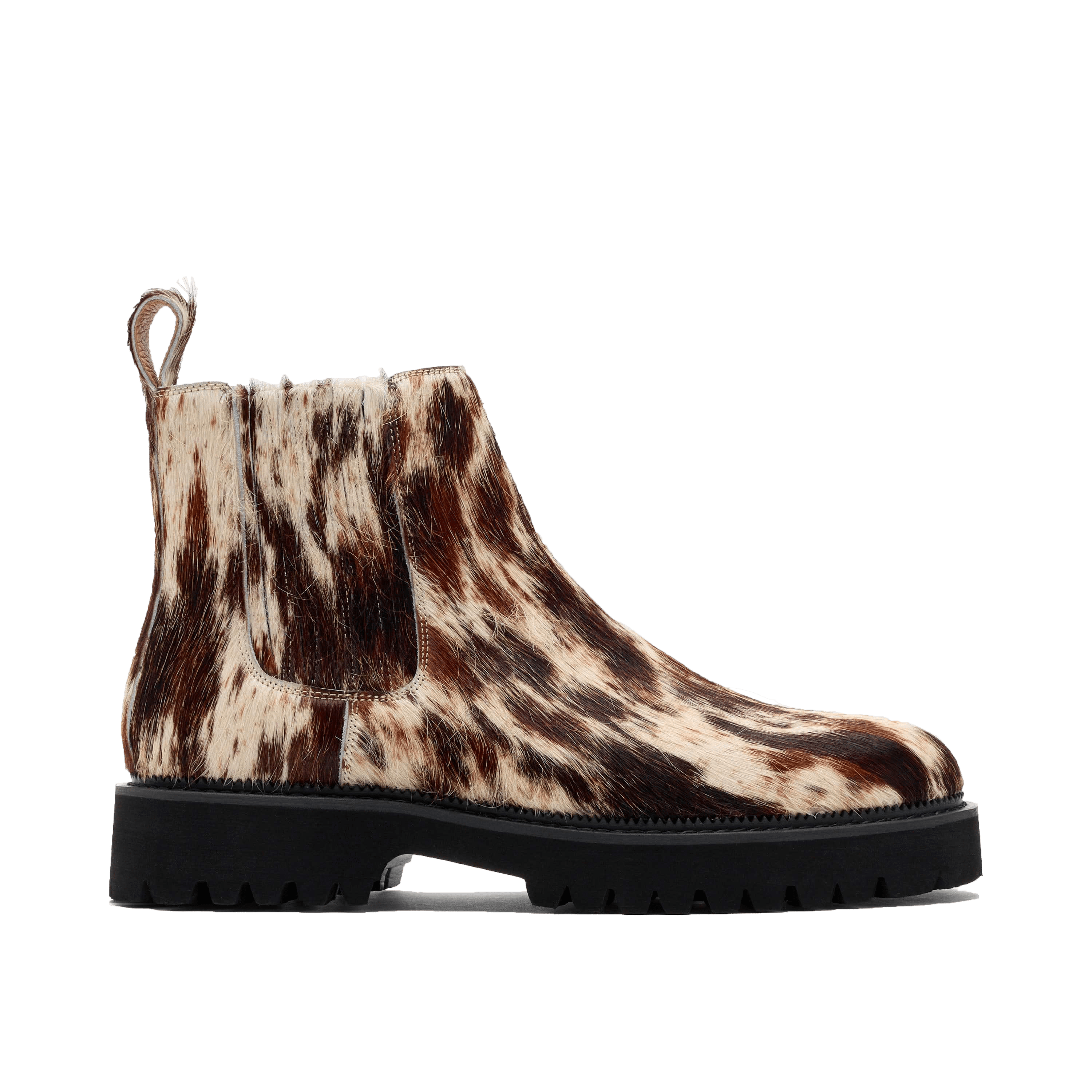 Dax Tiger Horse Pony Hair Chelsea Boots