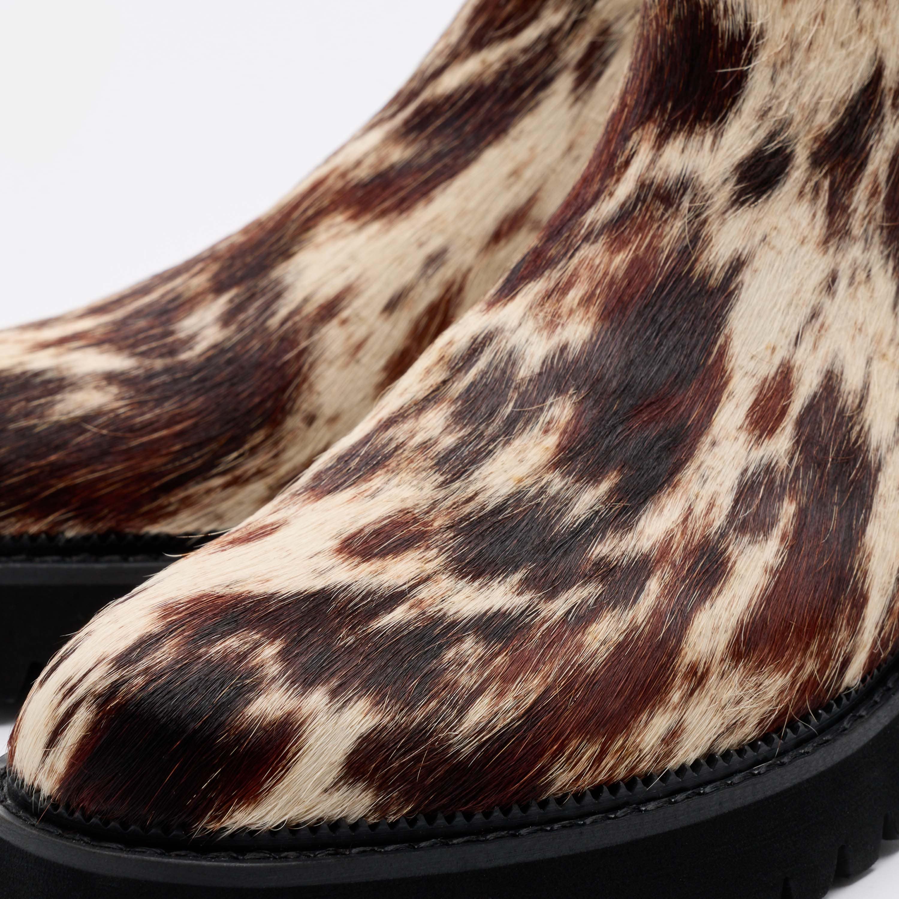 Dax Tiger Horse Pony Hair Chelsea Boots