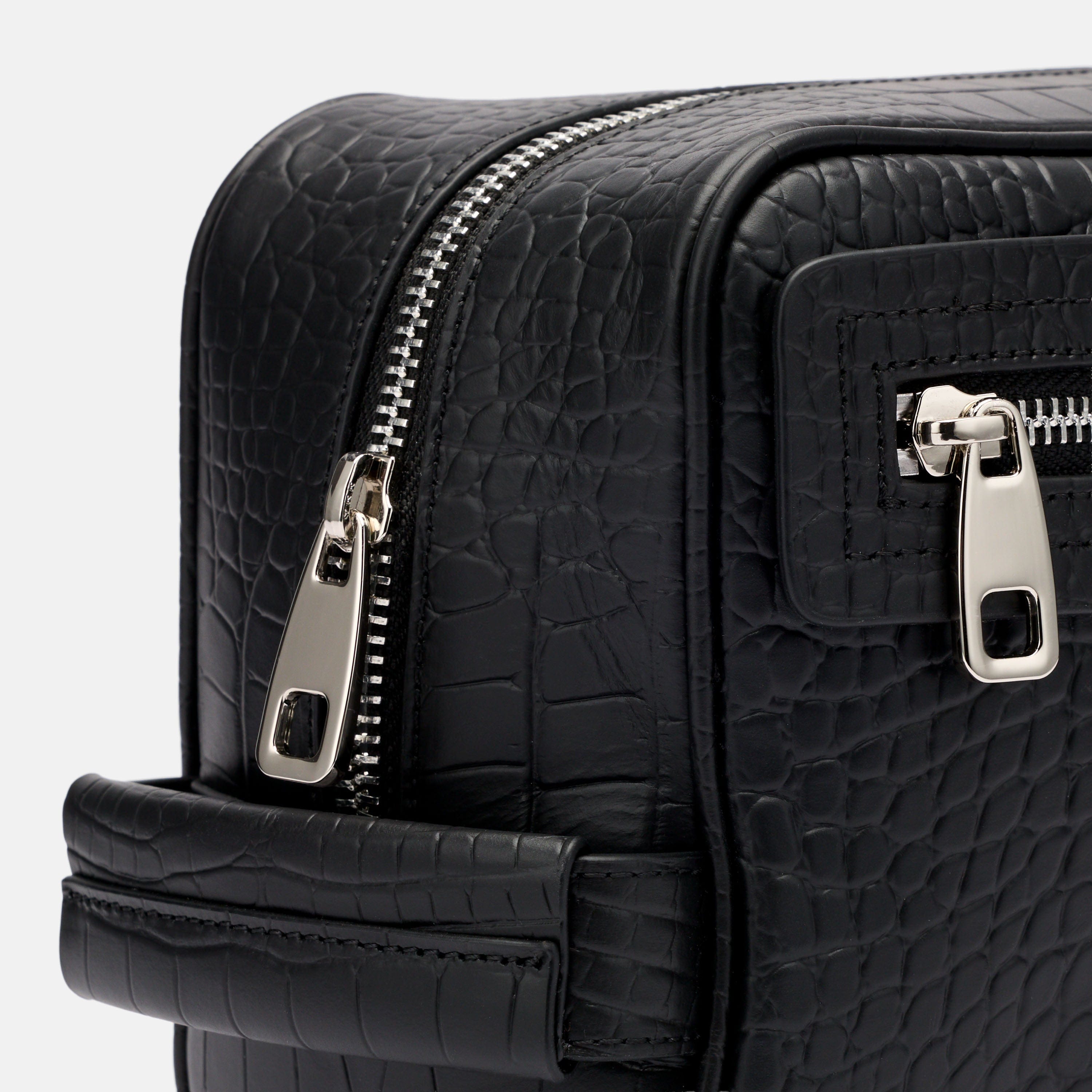 Marc Nolan Dopp Kit - Black Crocskin