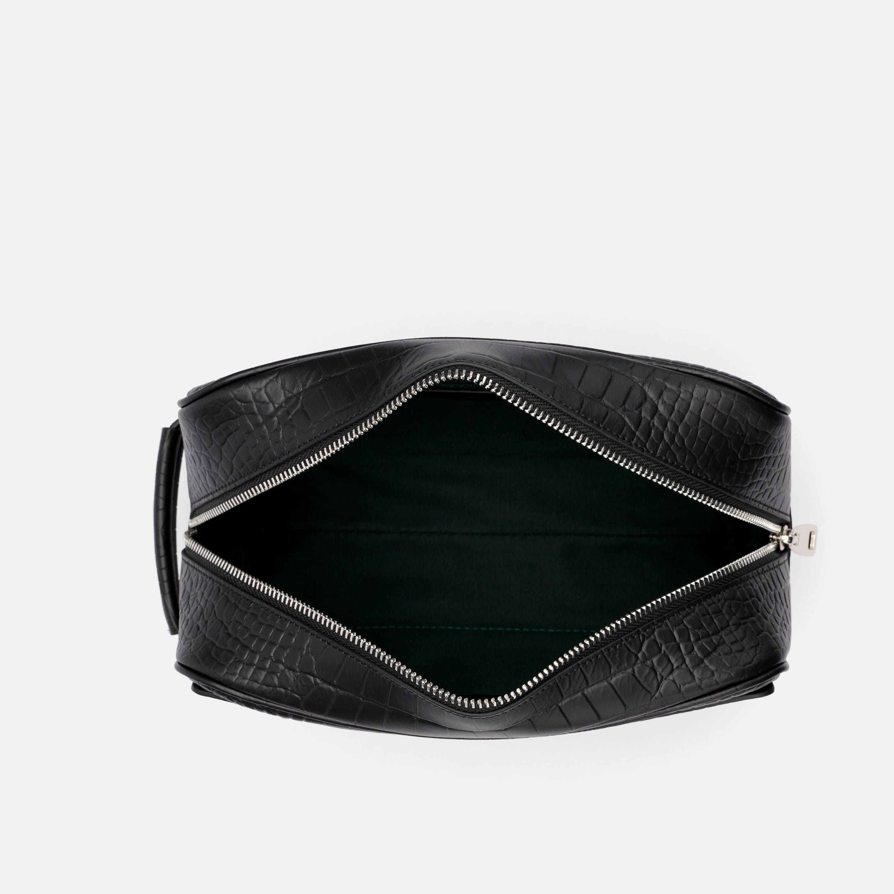 Marc Nolan Dopp Kit - Black Crocskin