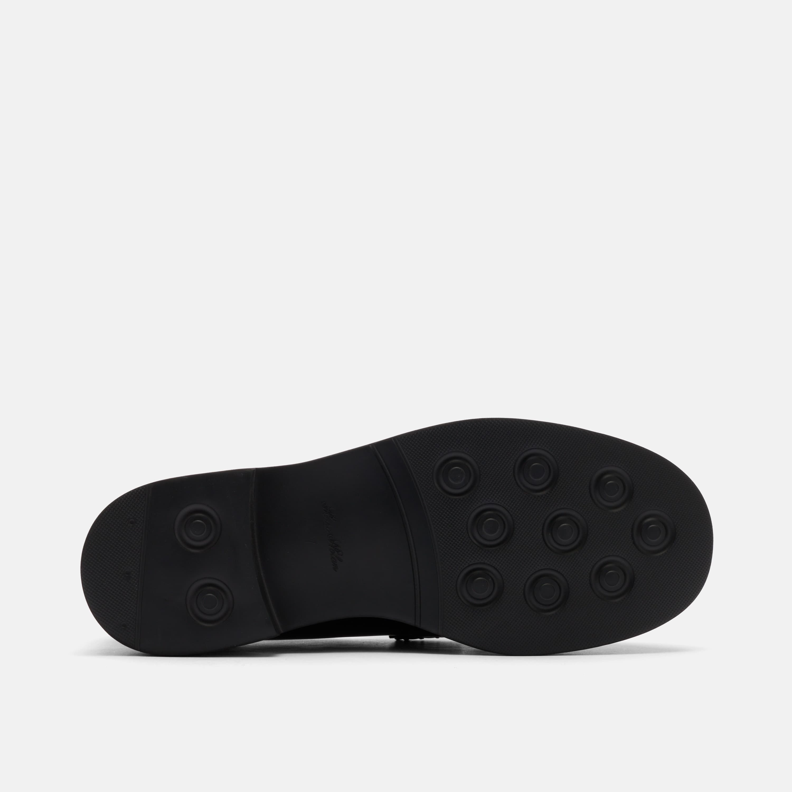 Ella Black Pleated Leather Tassel Loafer