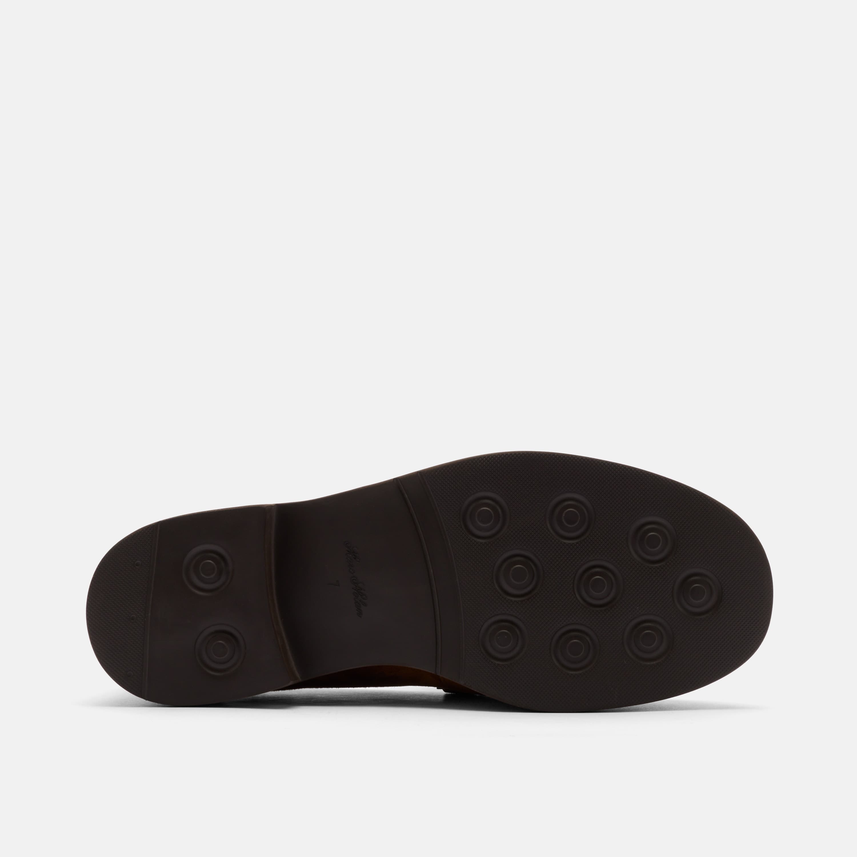 Ella Caramel Pleated Suede Tassel Loafer