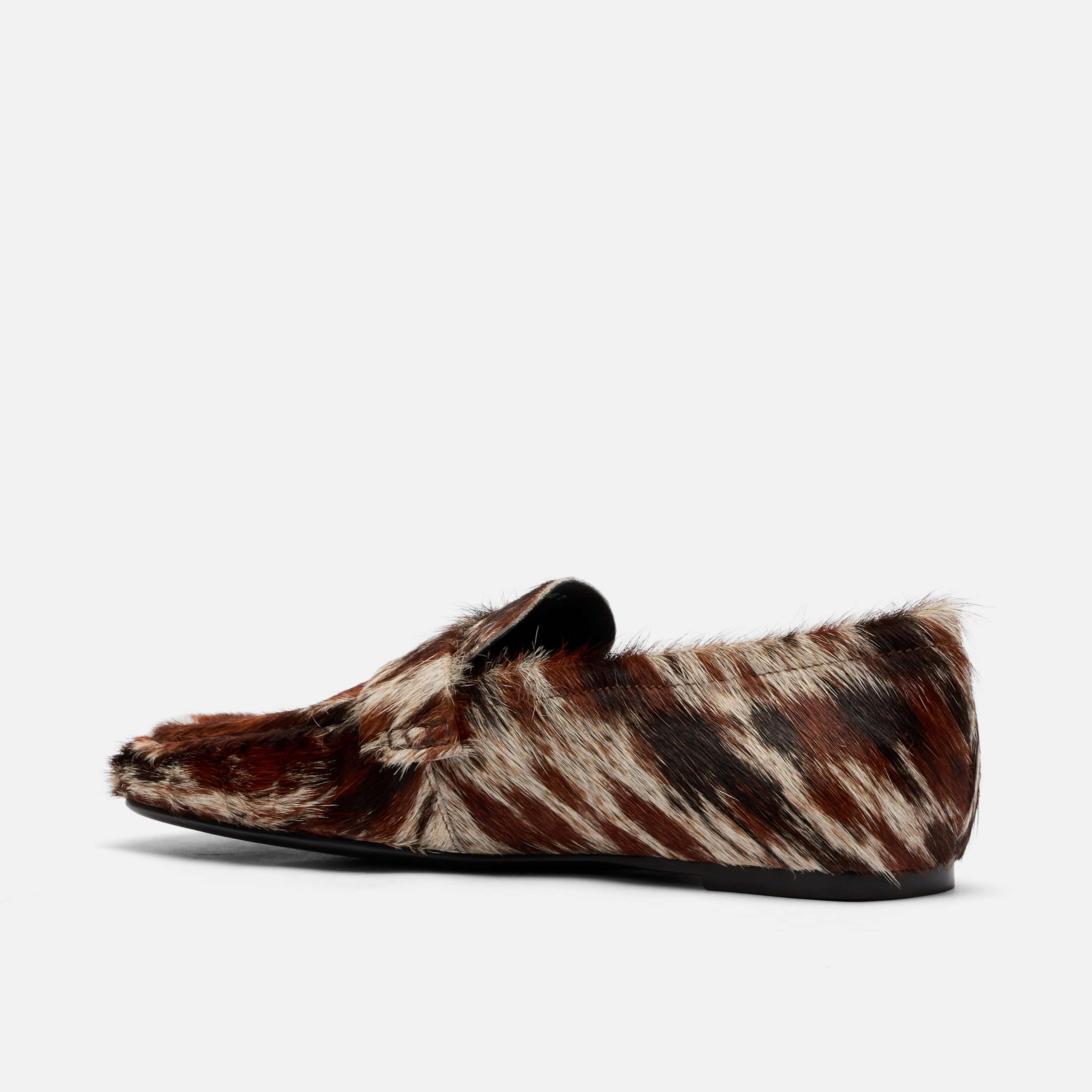 Jane Dark Horse Pony Hair Flats