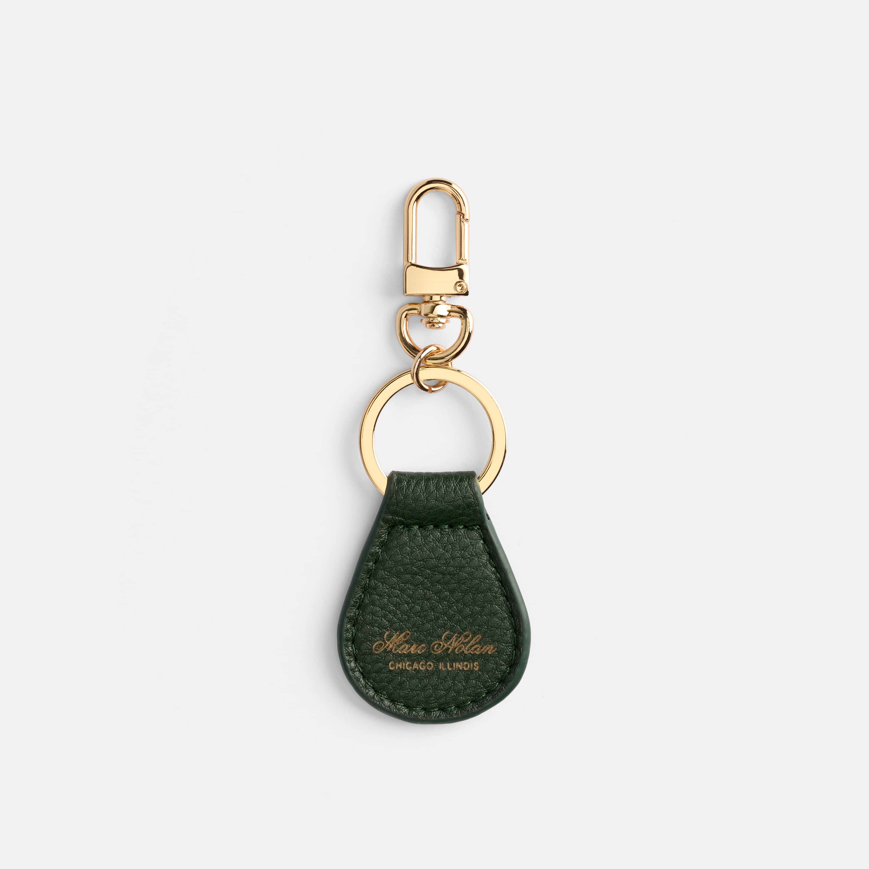 Marc Nolan Leather Keyring - Green