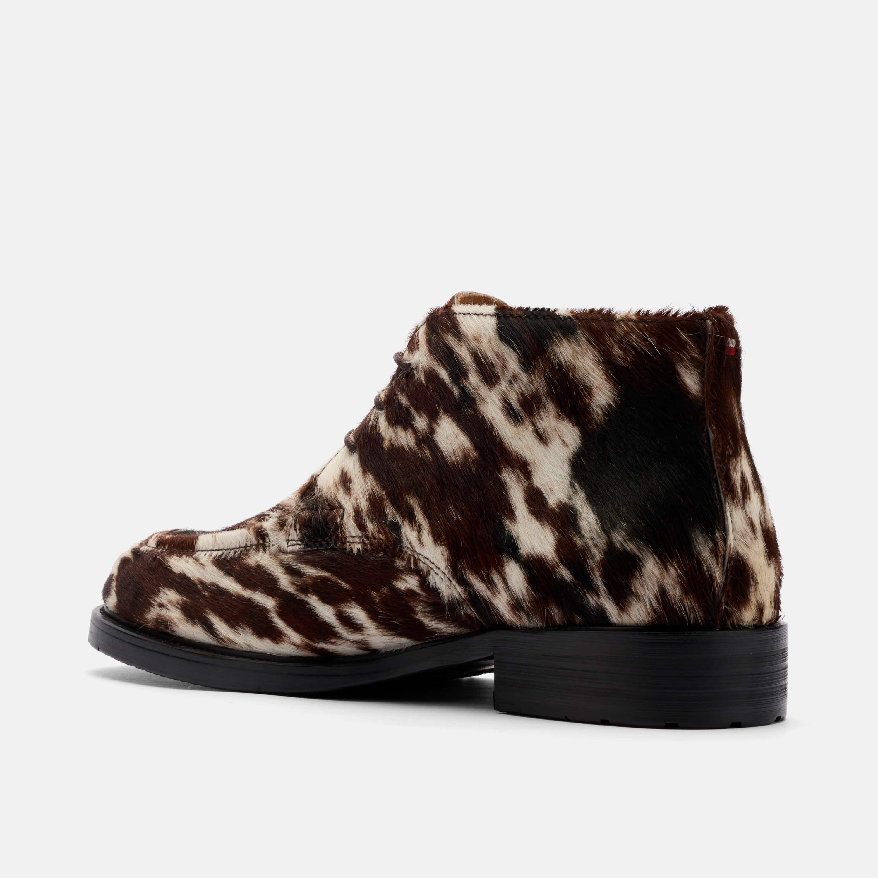 Logan Dark Horse Pony Hair Chukka Boots