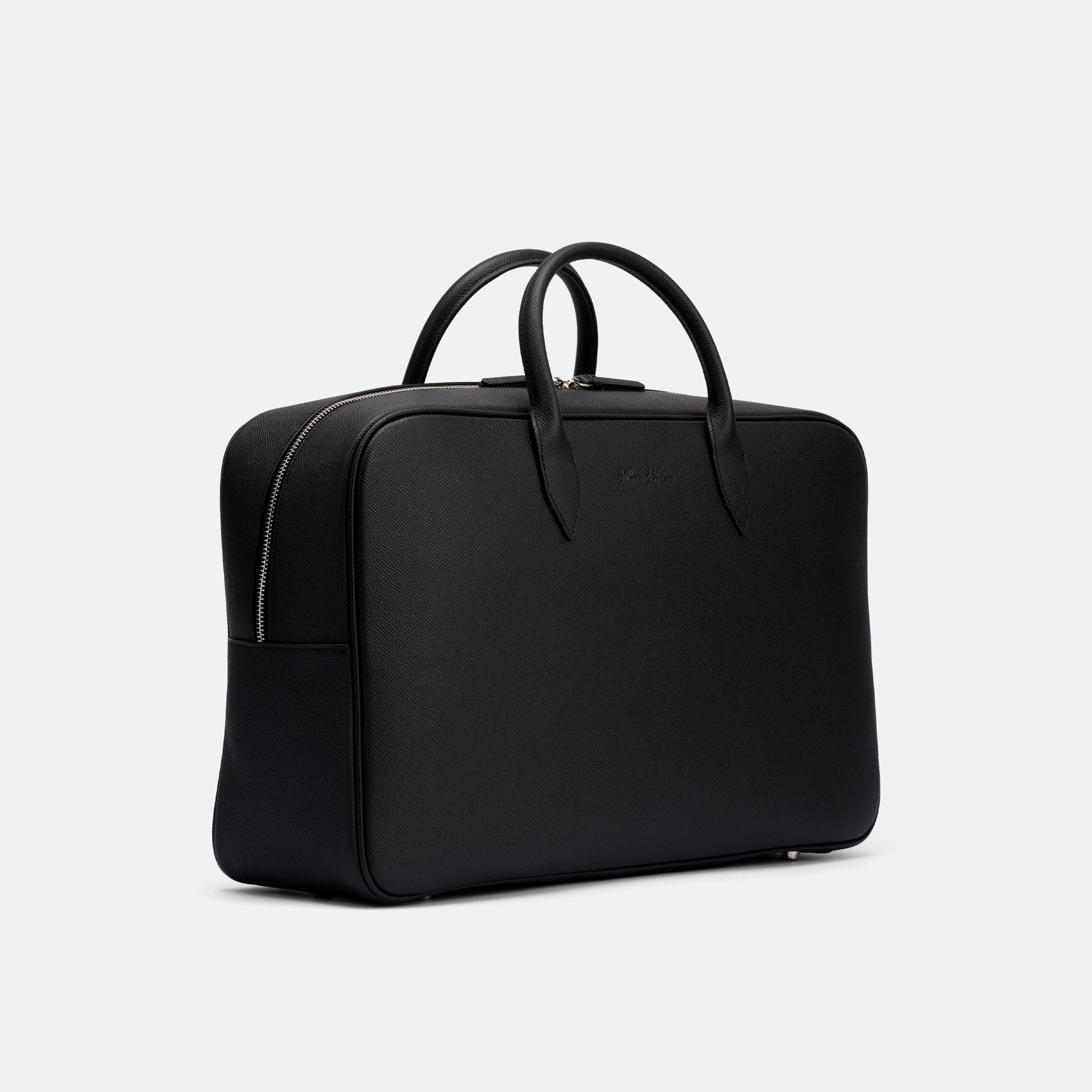 Marc Nolan Black Leather Briefcase Duffle