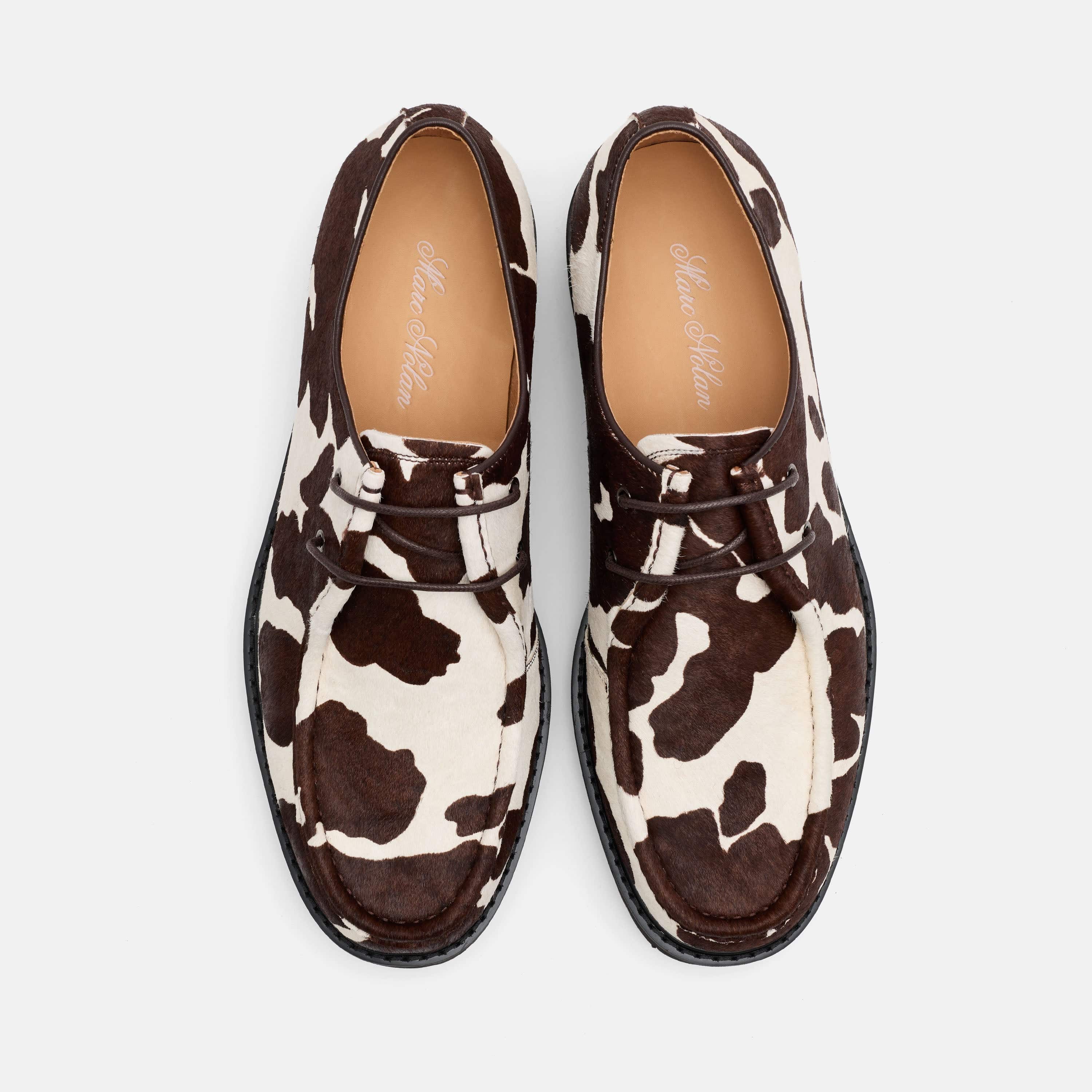 Montana Spotted Horse Moc Toe Derbys
