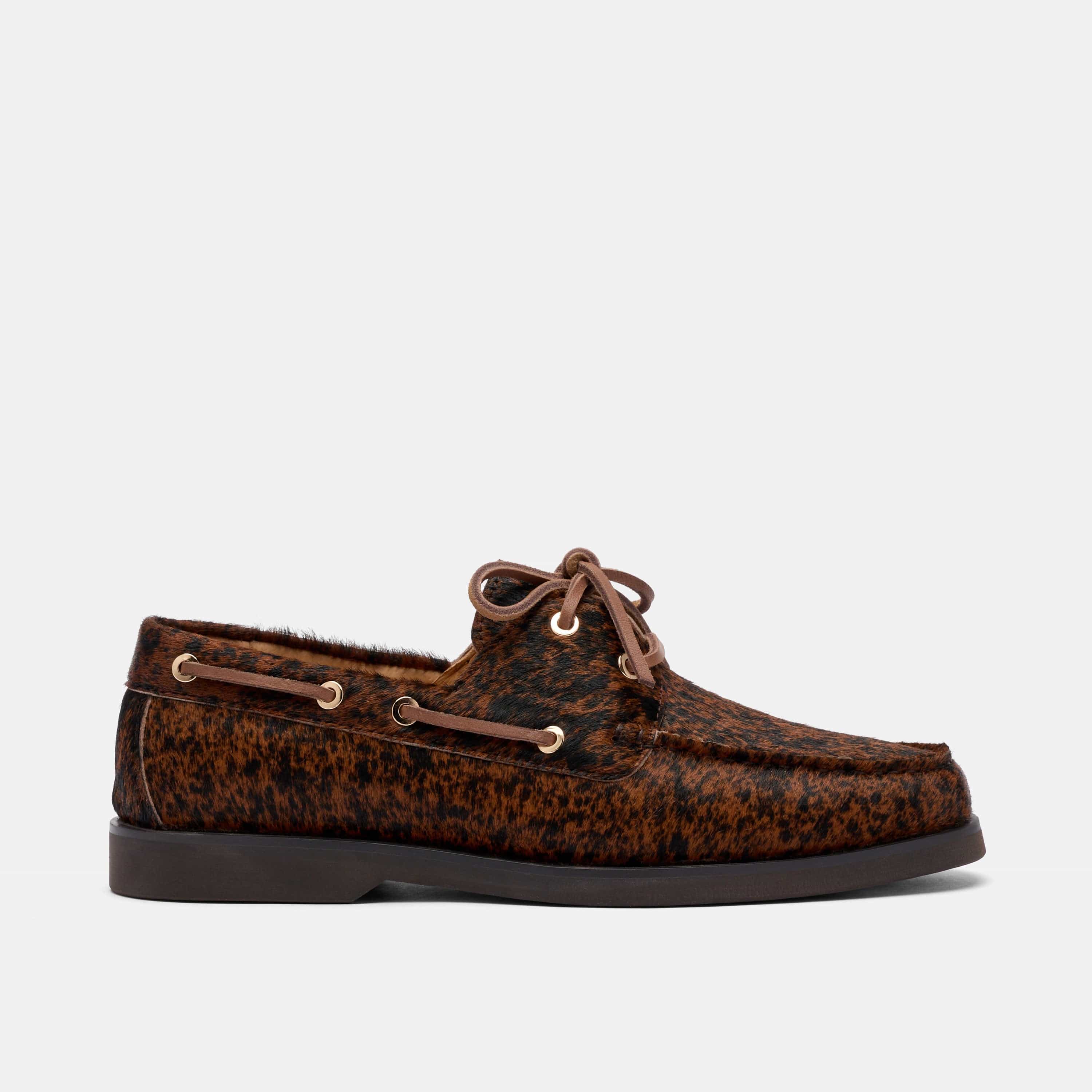 Ms. Capri Brown Cowhide Boat Shoes