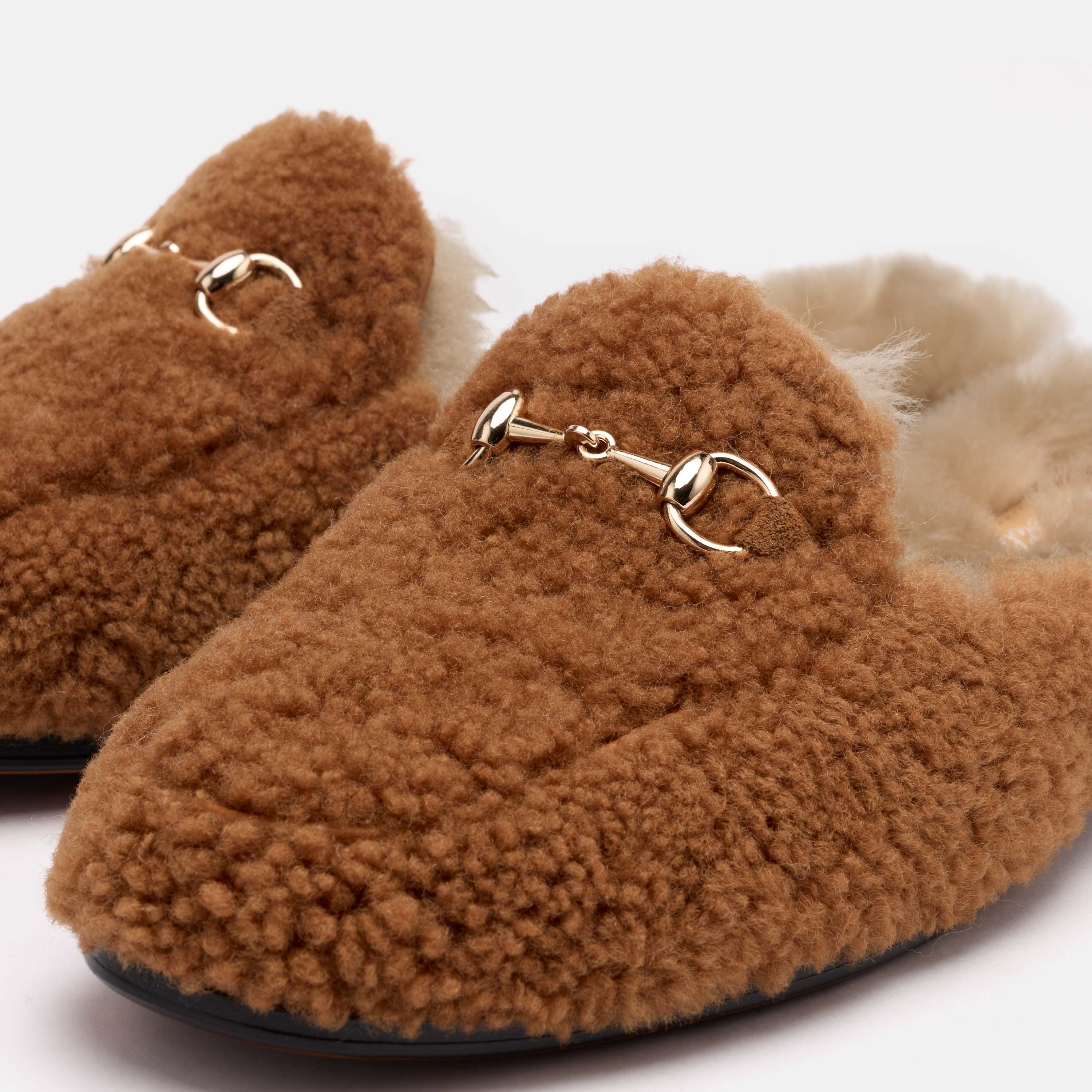 Ms. Del Sol Carmel Sherpa Bit Loafer Mule