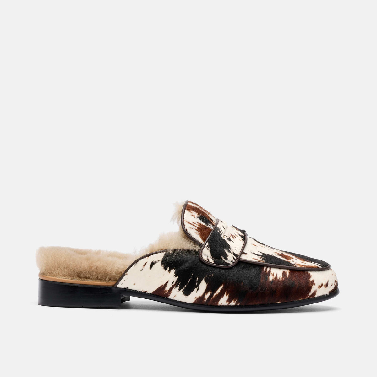 Ms. Del Mar Dark Horse Pony Hair Loafer Mule