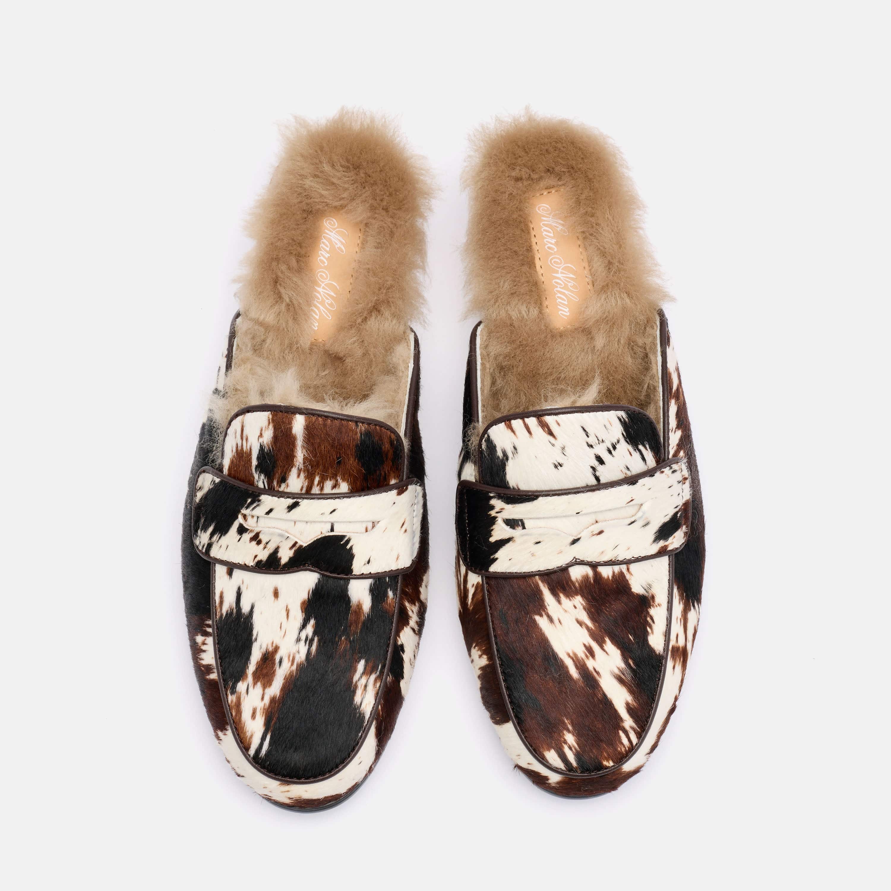 Ms. Del Mar Dark Horse Pony Hair Loafer Mule