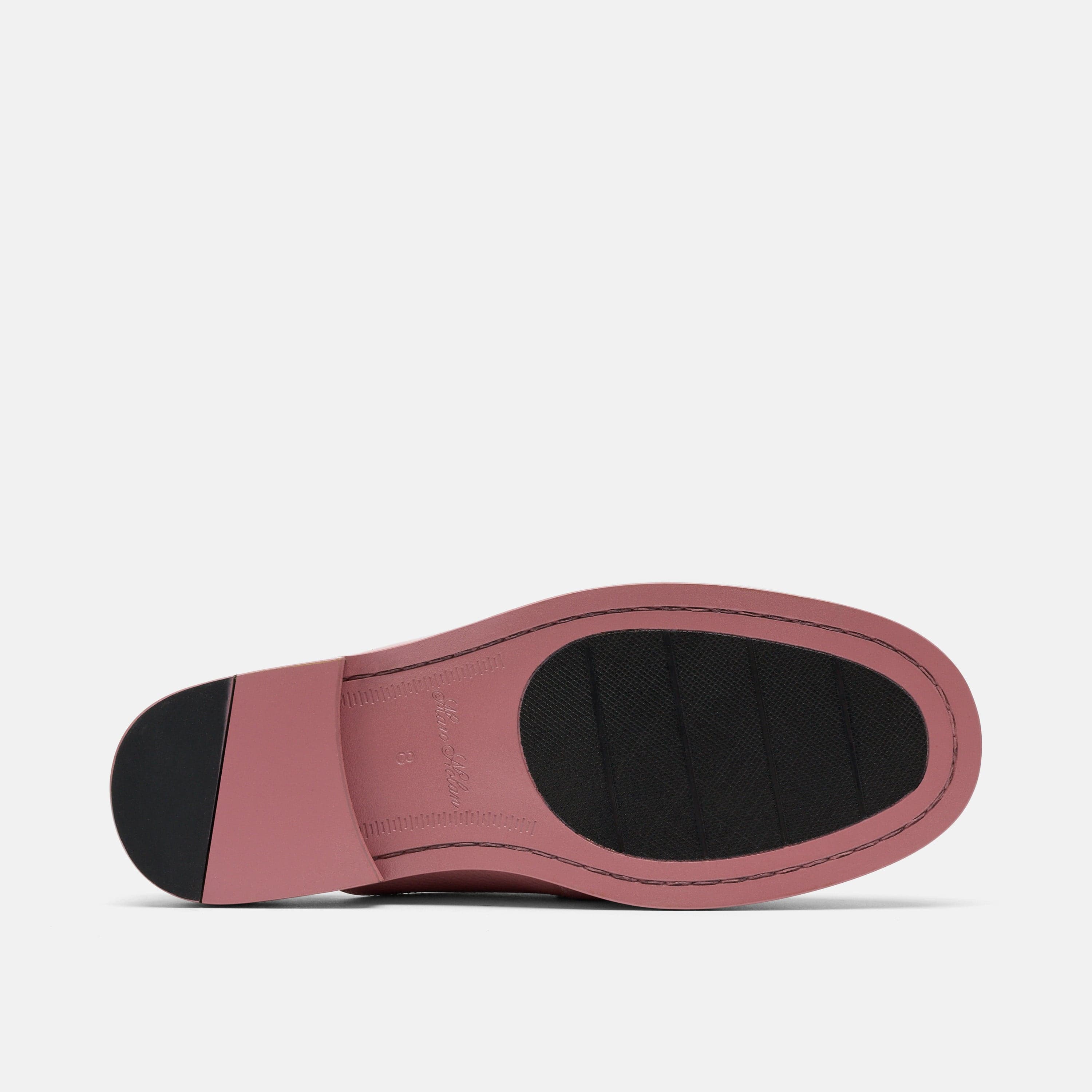 Del Mar Pink Leather Loafer Mules
