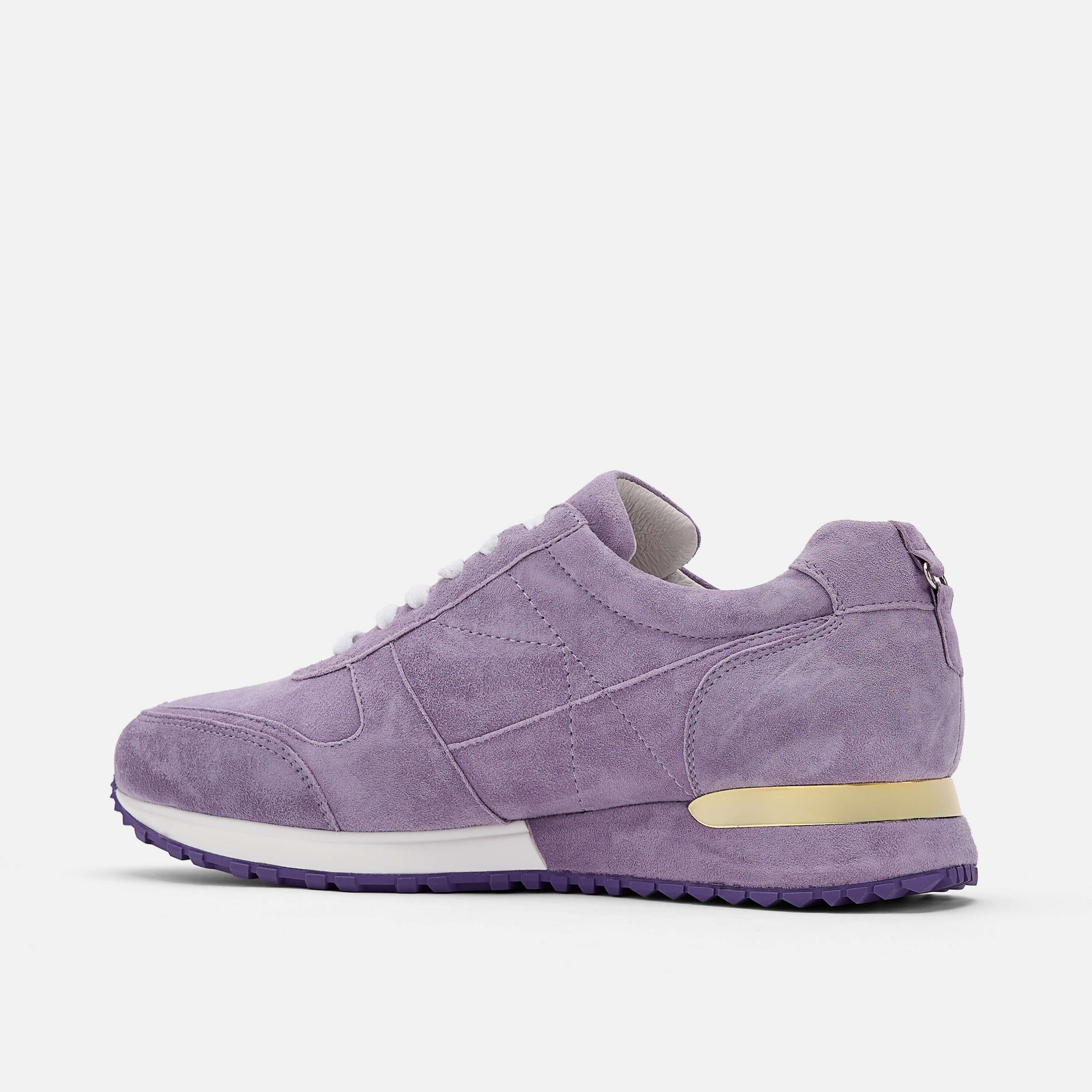 Ash Lavender Purple Leather Trainers
