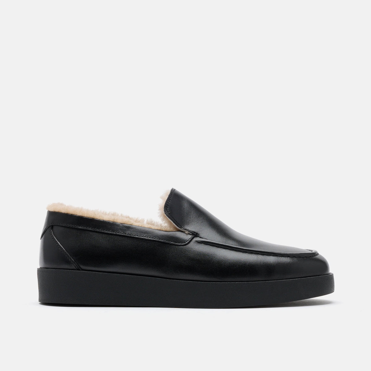 Frye Hugh Tie Shearling Mens 10 Black Loafers FRYE Faith Loafer | Harbour Thread main image 2