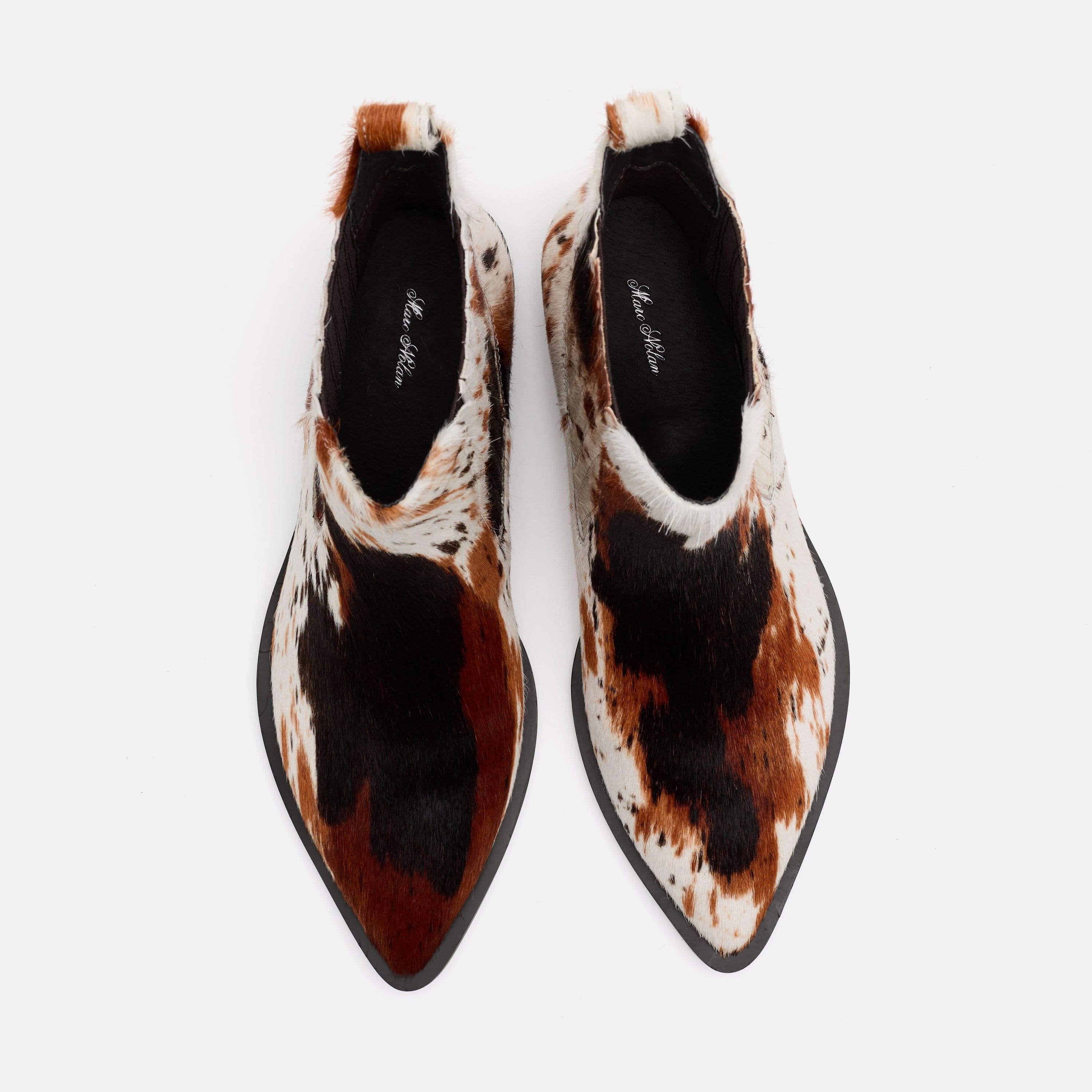 Savannah Tiger Horse Pony Hair Ankle Boots