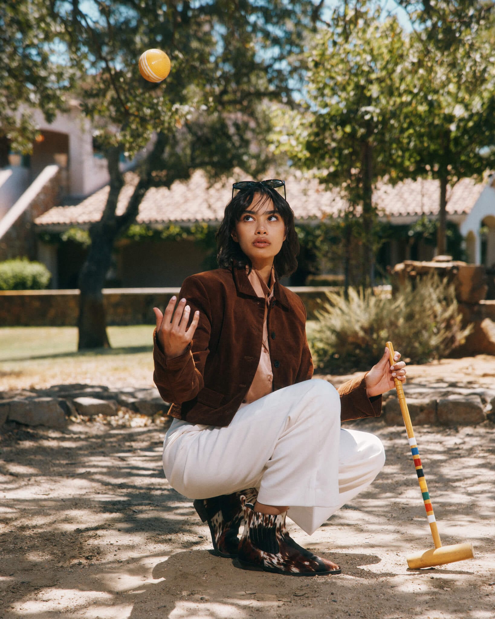 Savannah Tiger Horse Pony Hair Ankle Boots