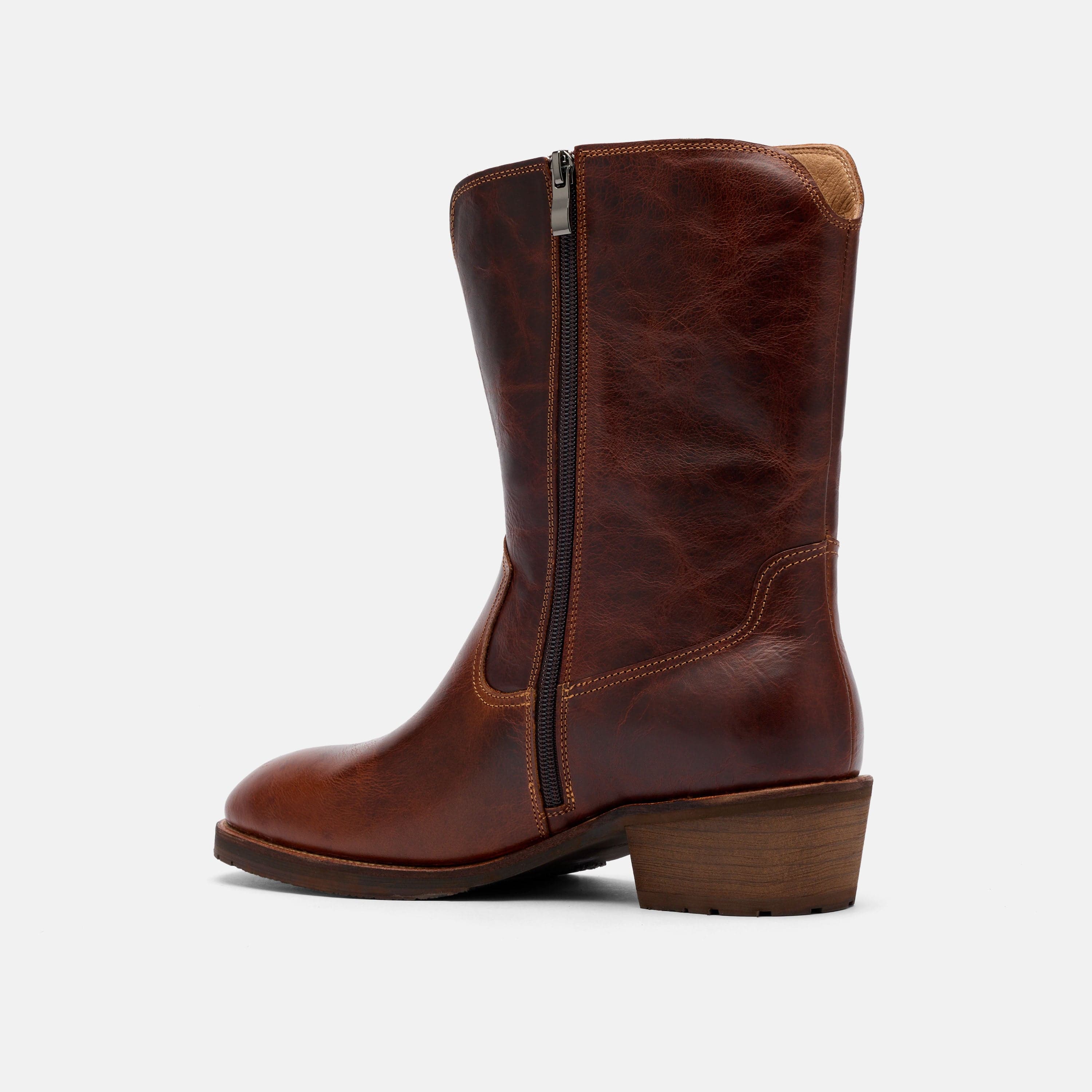 Sawyer Brown Leather Cowboy Boots