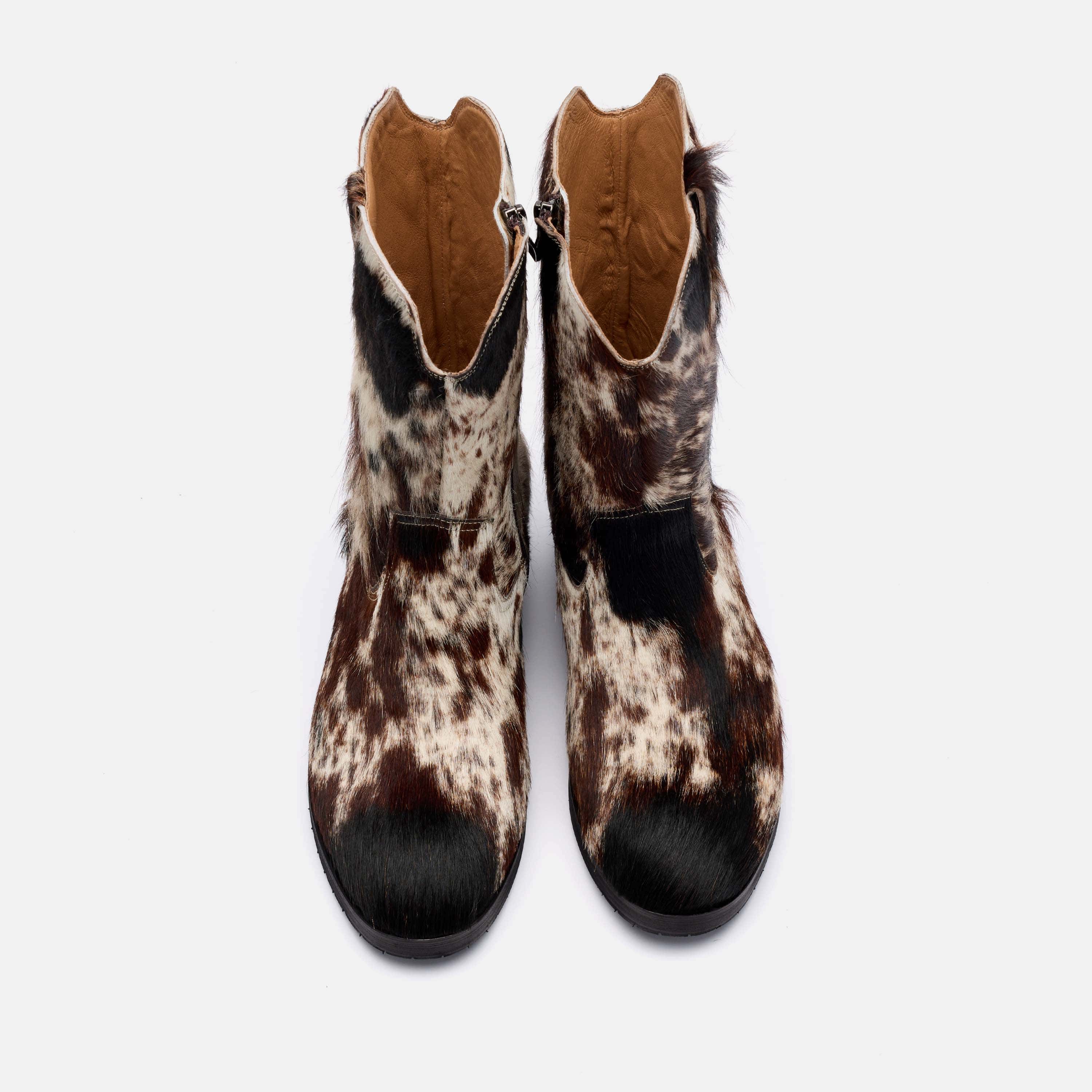 Sawyer Dark Horse Pony Hair Cowboy Boots