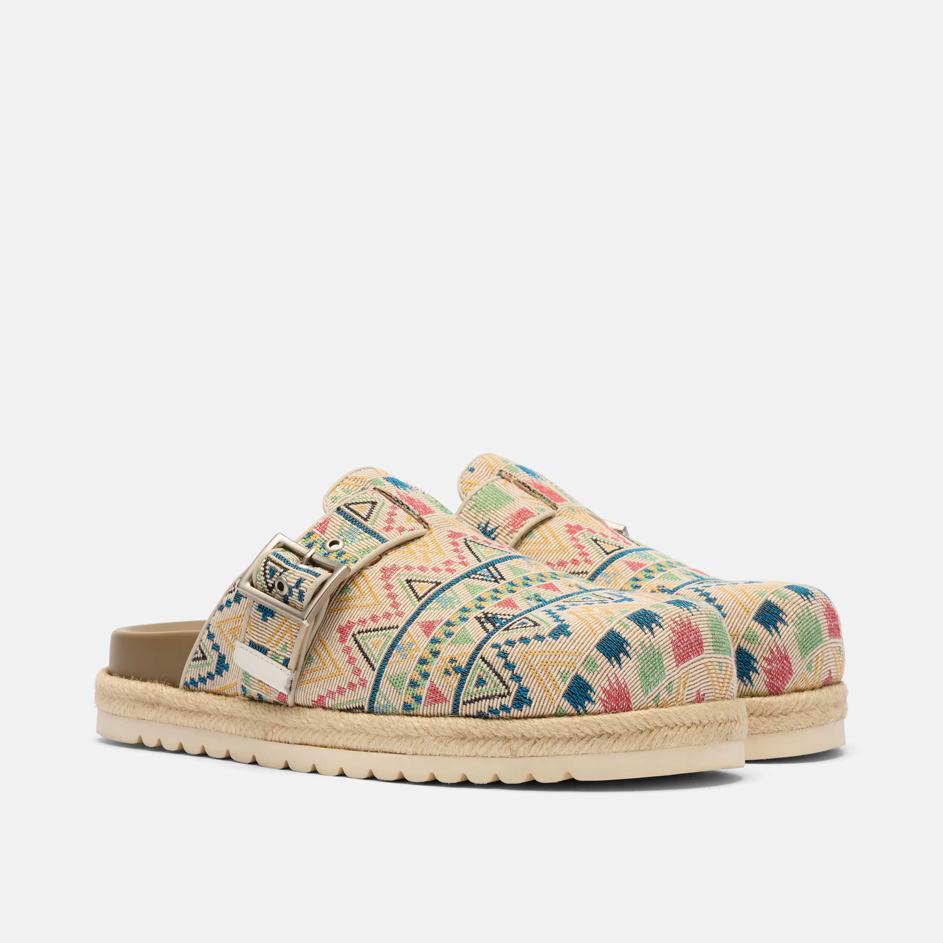 Shiloh Desert Dahlia Loafer Mules