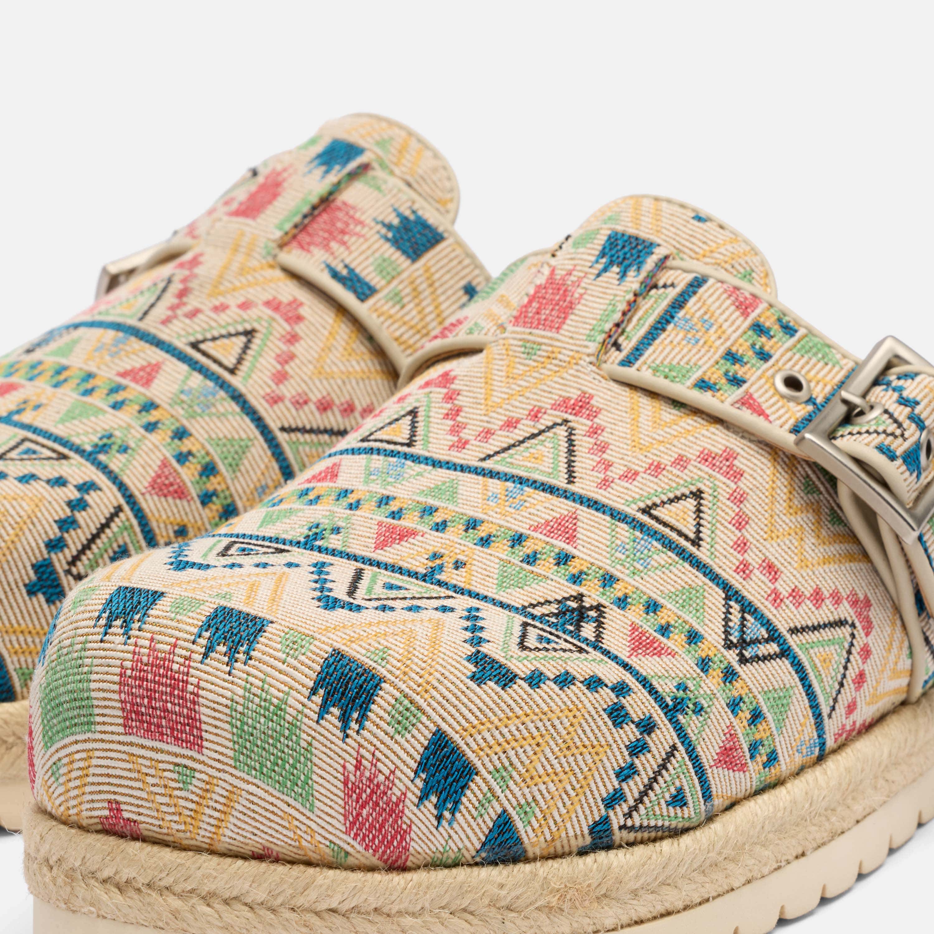 Shiloh Desert Dahlia Loafer Mules