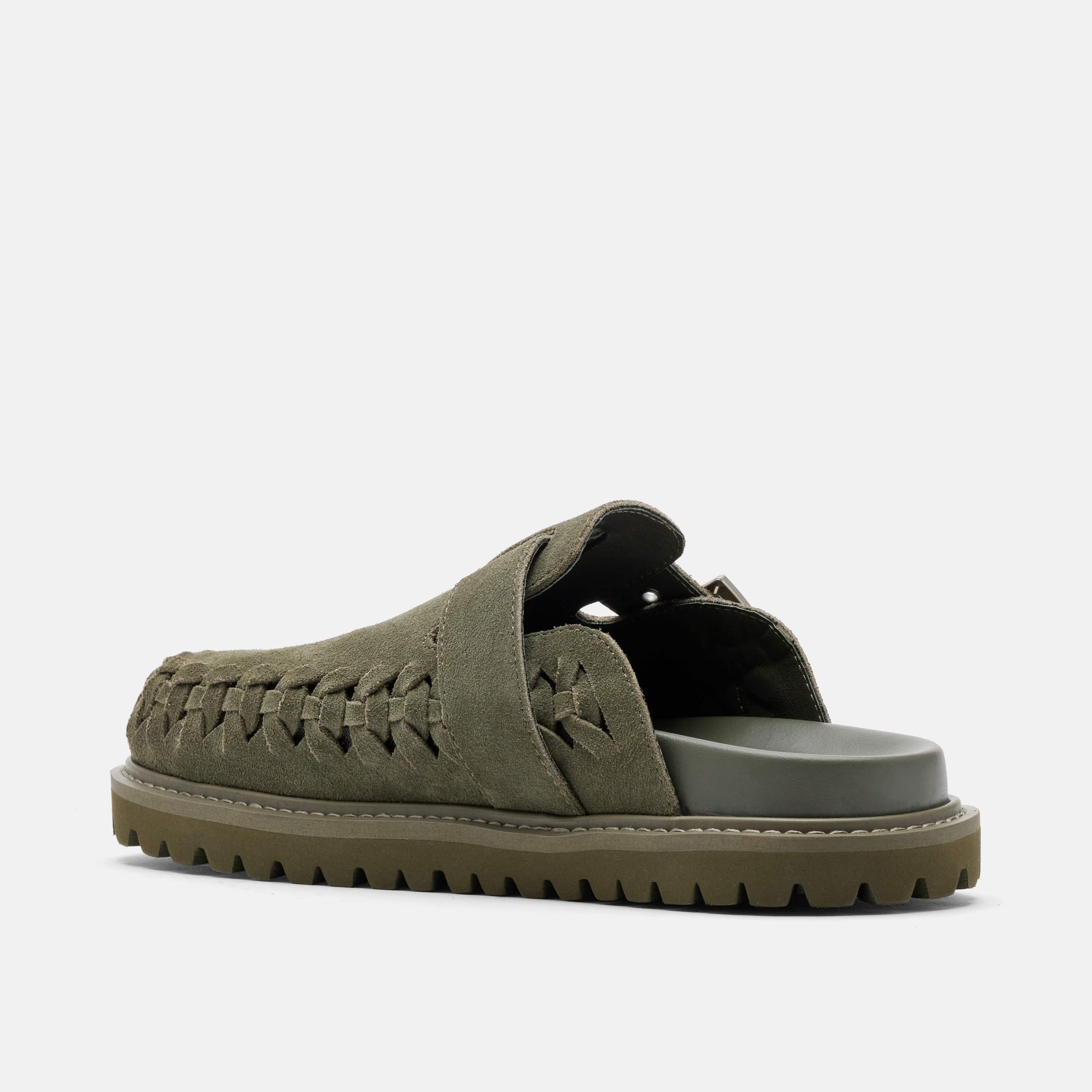 Shiloh Taupe Suede Clogs