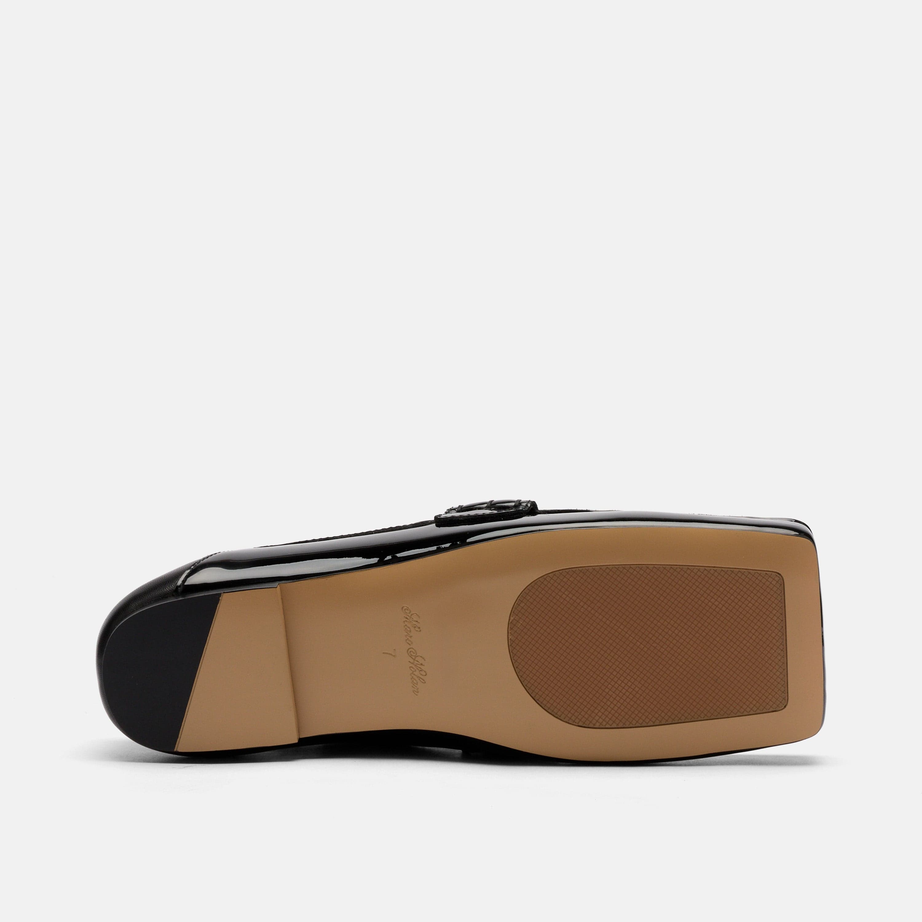 Simone Black/White Leather Tassel Loafers