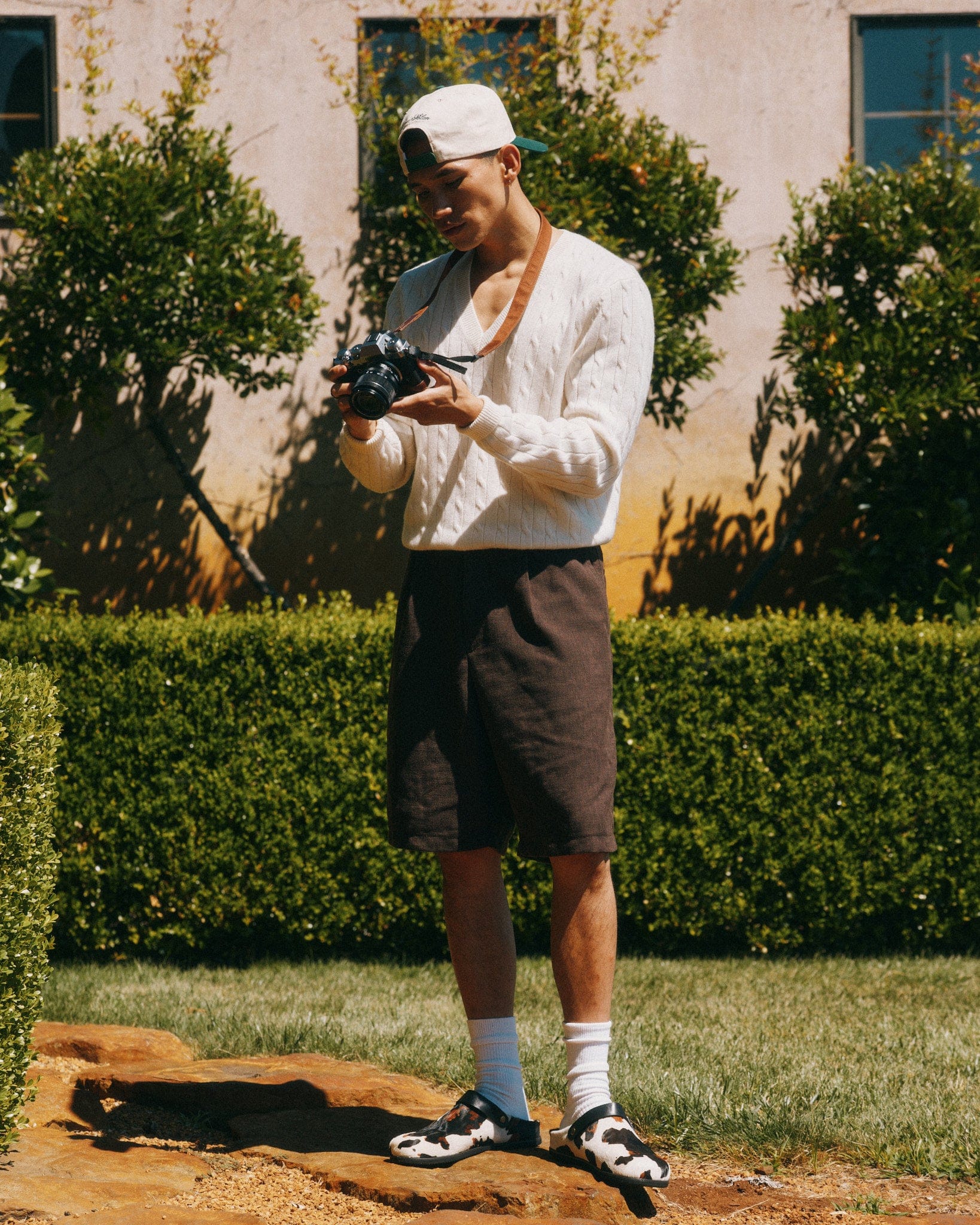 Solana Cow Print Backstrap Clogs